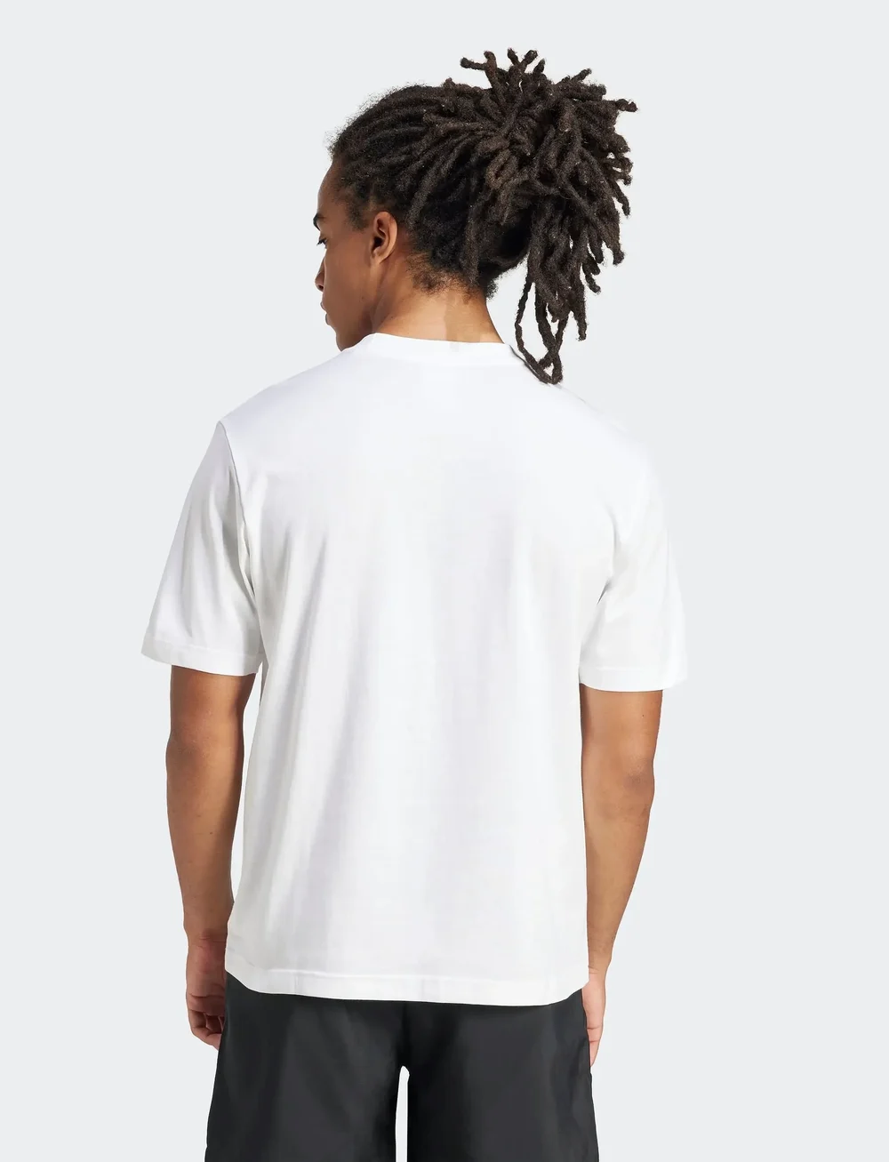 adidas Sportswear - M SL SJ T - t-shirts - white/black - 4