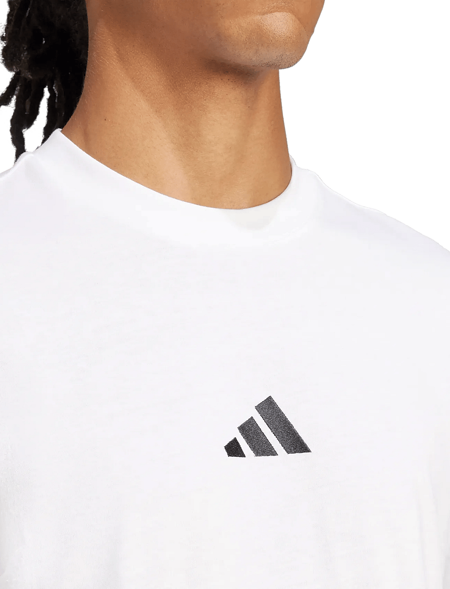 adidas Sportswear - M SL SJ T - koszulki i t-shirty - white/black - 5
