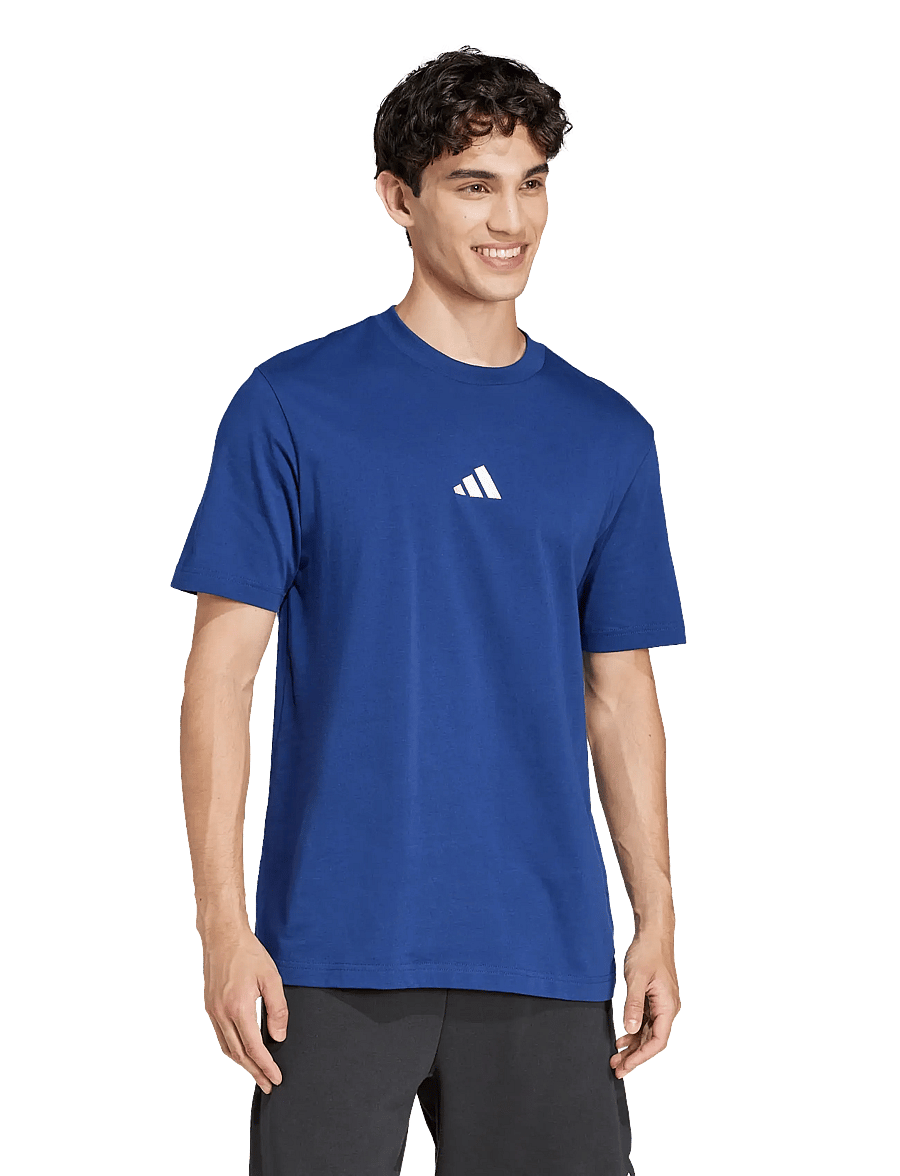 adidas Sportswear - M SL SJ T - oberteile & t-shirts - dkblue/white - 0
