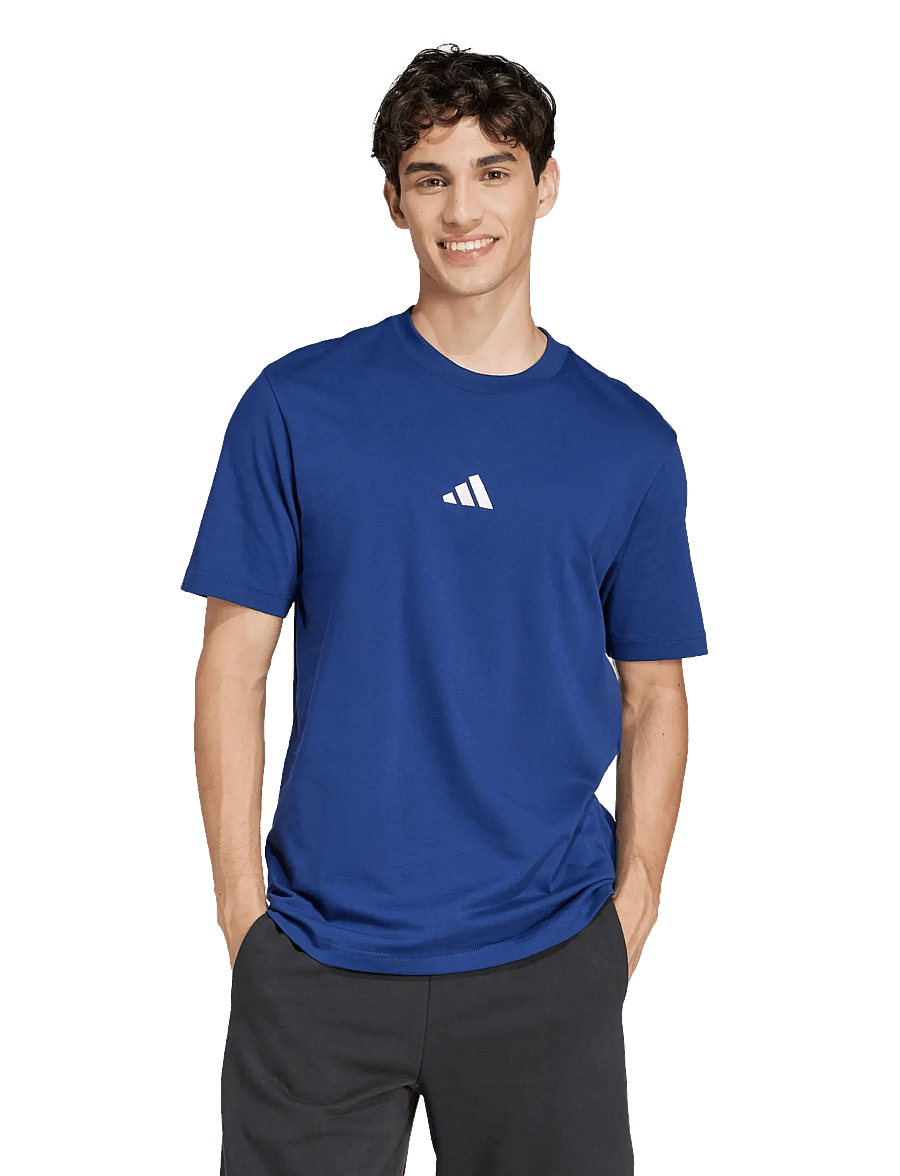 adidas Sportswear - M SL SJ T - oberteile & t-shirts - dkblue/white - 2