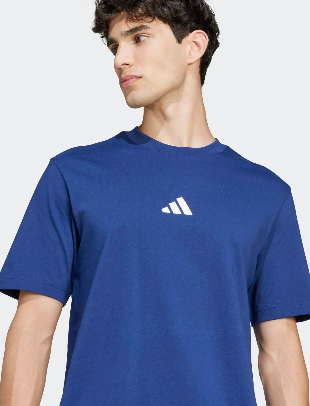 adidas Sportswear - M SL SJ T - t-shirts - dkblue/white - 3