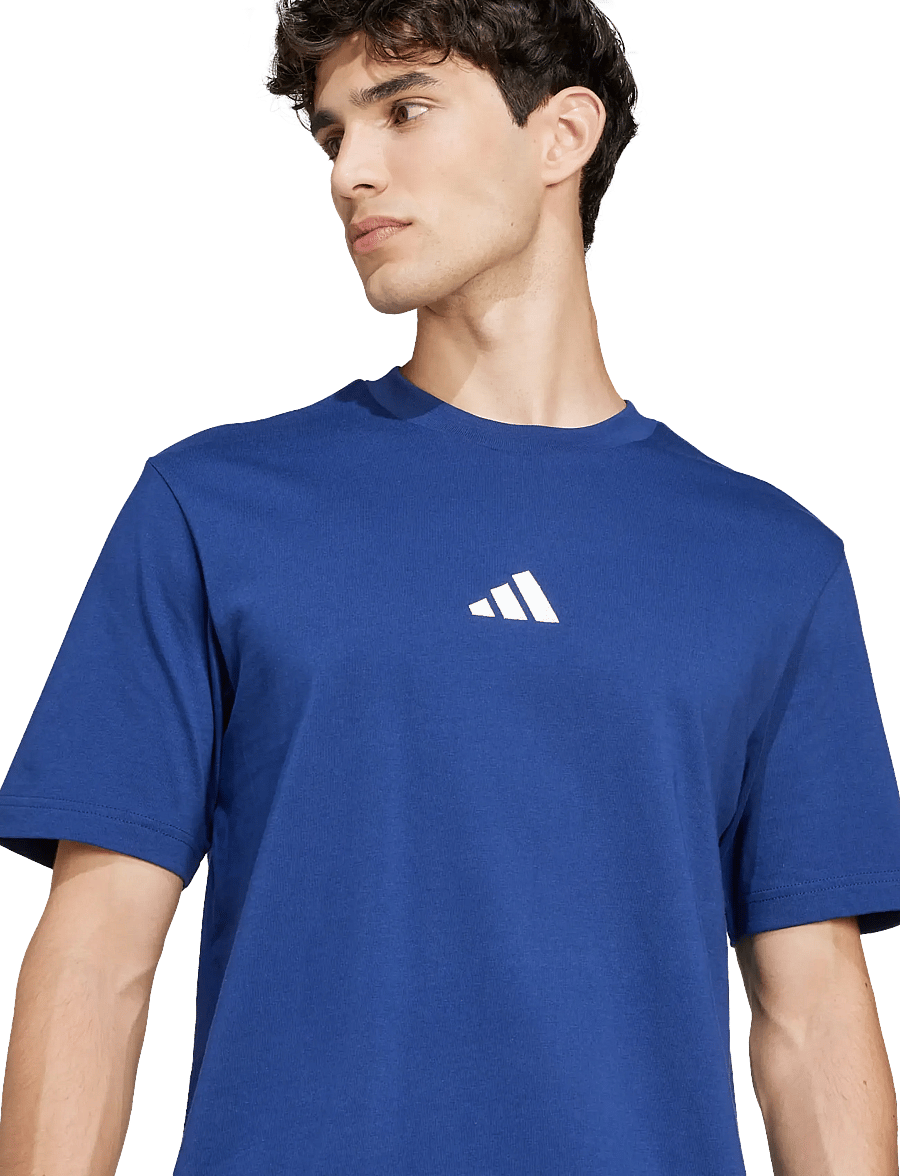 adidas Sportswear - M SL SJ T - oberteile & t-shirts - dkblue/white - 3