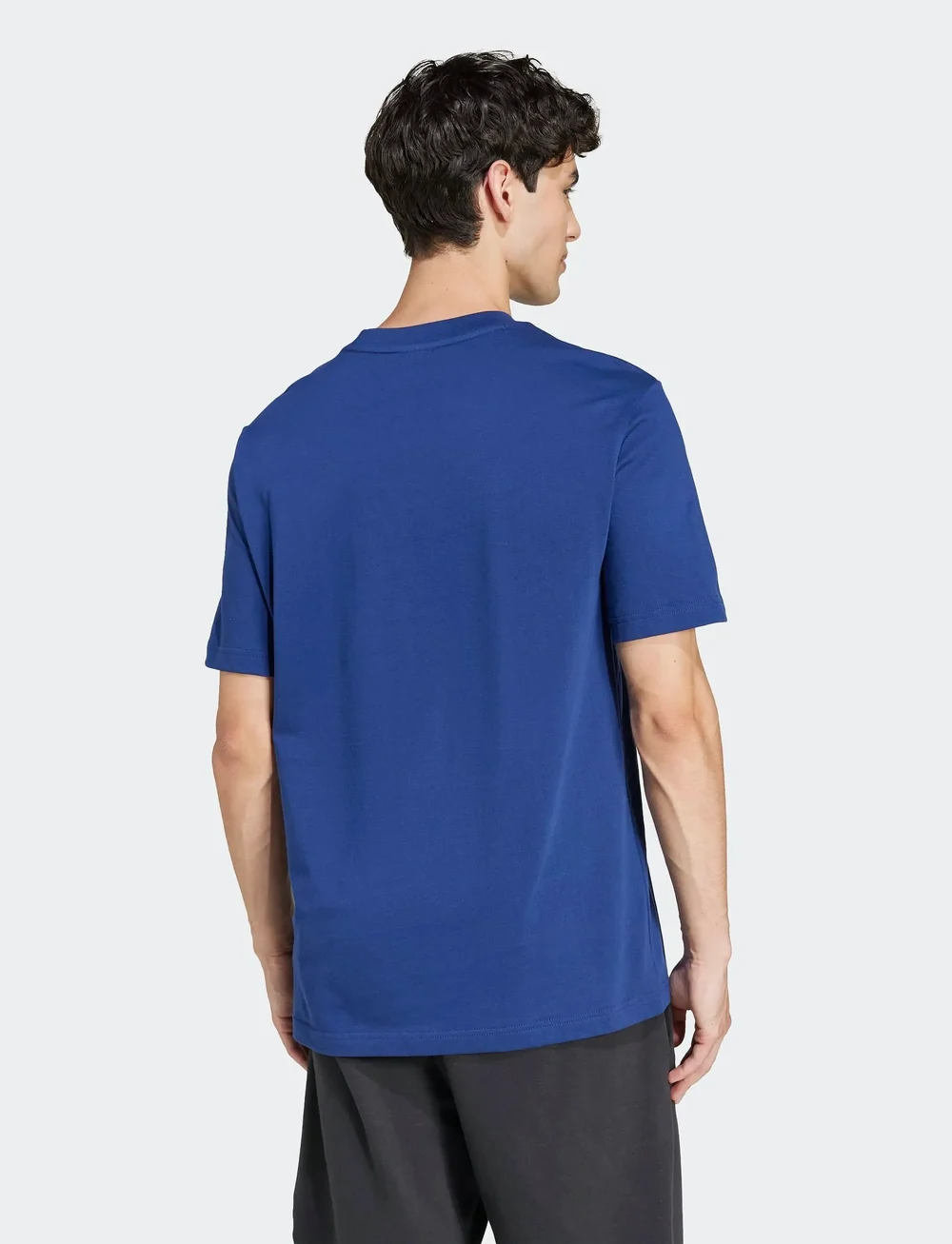 adidas Sportswear - M SL SJ T - t-shirts - dkblue/white - 4