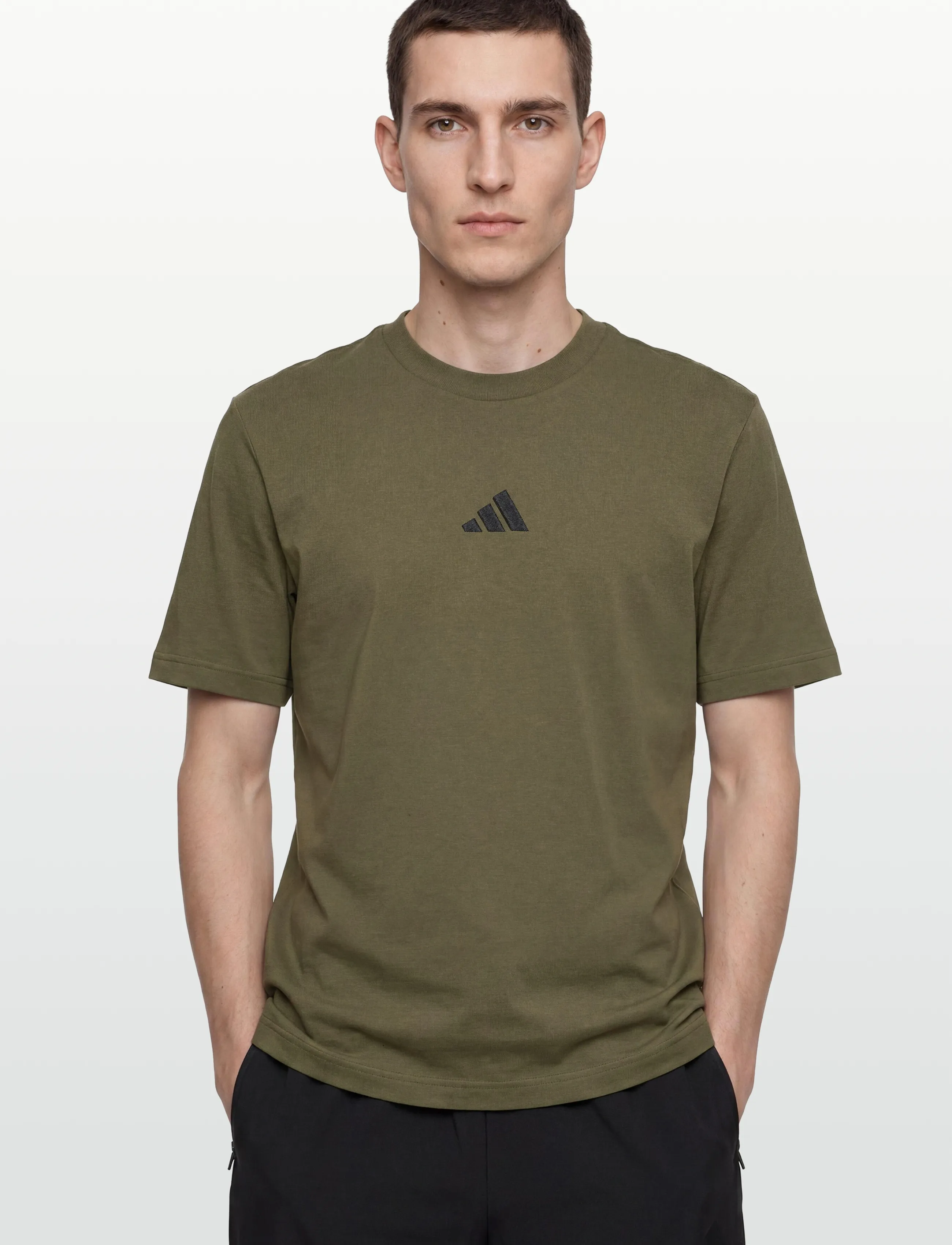 adidas Sportswear - M SL SJ T - topi un t-krekli - olistr/black - 3