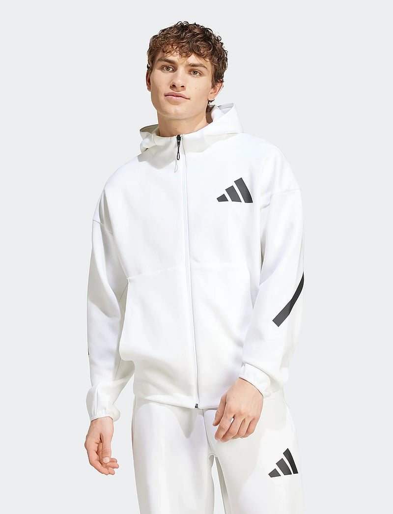 adidas Sportswear - M Z.N.E. FZ - huvtröjor - white - 0