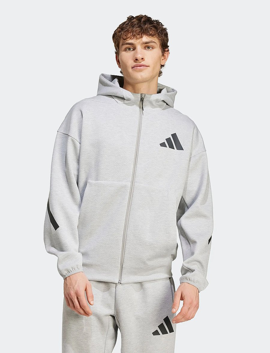 adidas Sportswear - M Z.N.E. FZ - fleece og mellemlag - mgreyh - 0