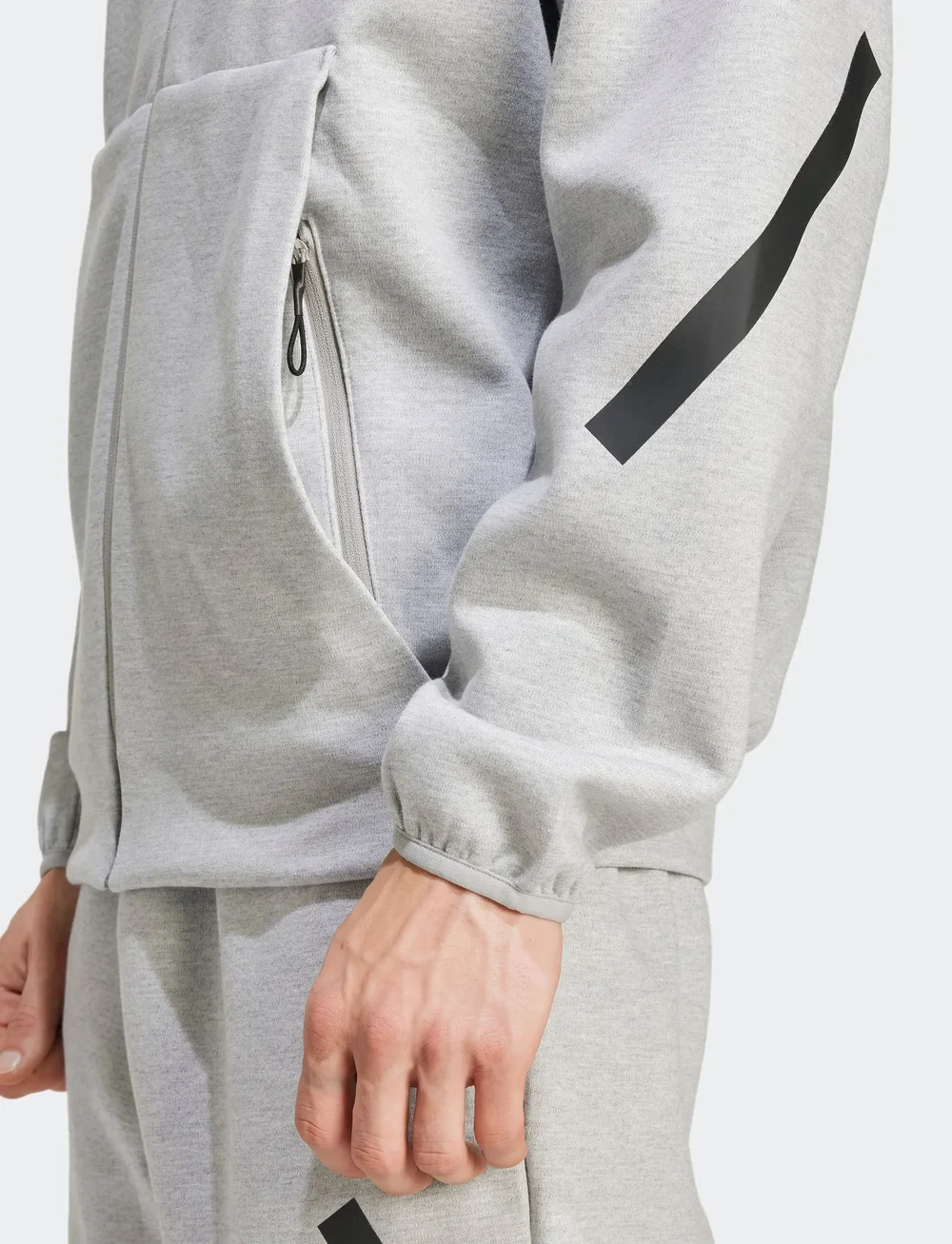 adidas Sportswear - M Z.N.E. FZ - kapuutsiga dressipluusid - mgreyh - 4