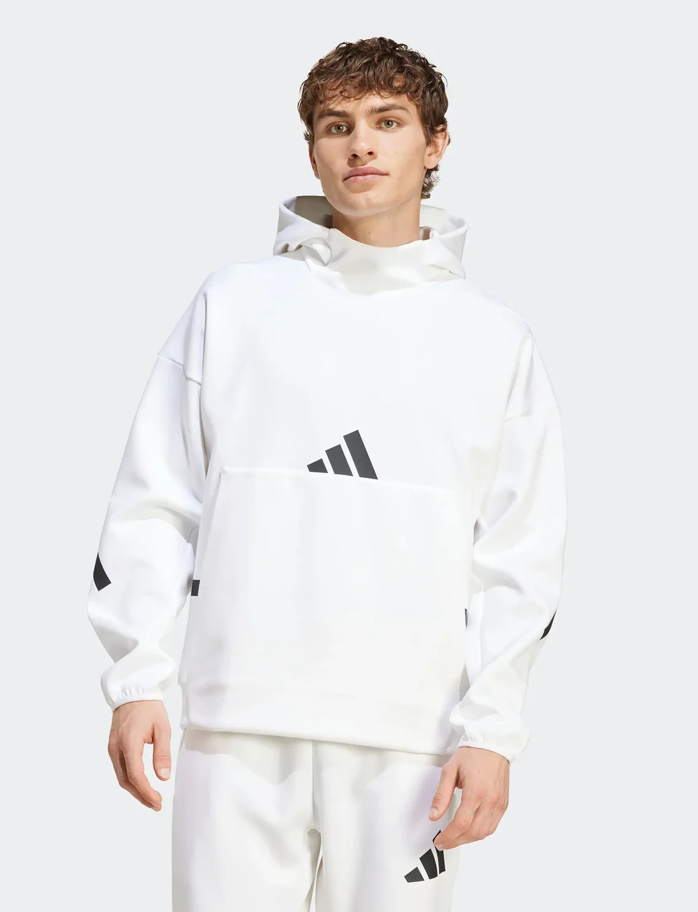 adidas Sportswear - M Z.N.E. HD - kapuutsiga dressipluusid - white - 4