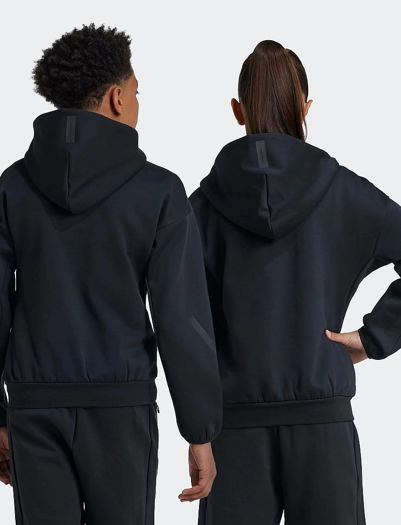 adidas Sportswear - J Z.N.E.FZ - kapuutsiga dressipluusid - black/black - 5