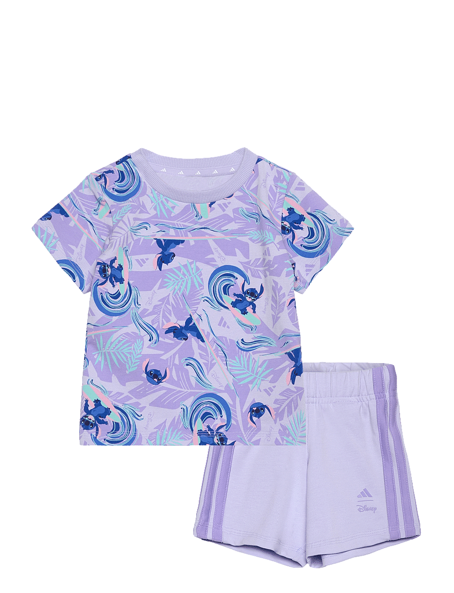 adidas Sportswear - I DY LS T SET - matchende sæt - vioton/multco - 0