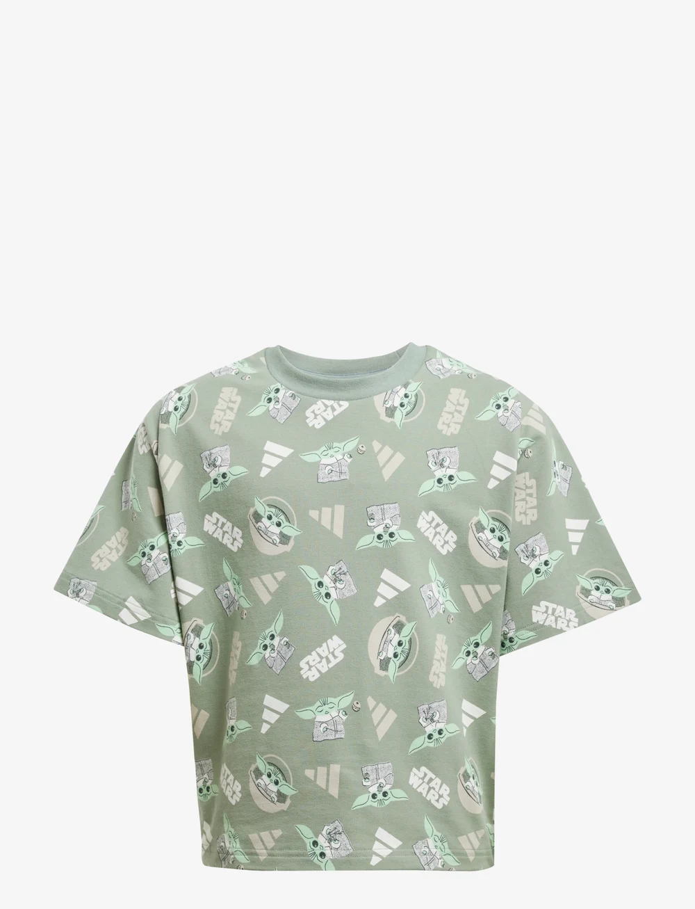 adidas Sportswear - LK SW MNDO T - kortärmade t-shirts - silgrn/multco - 1