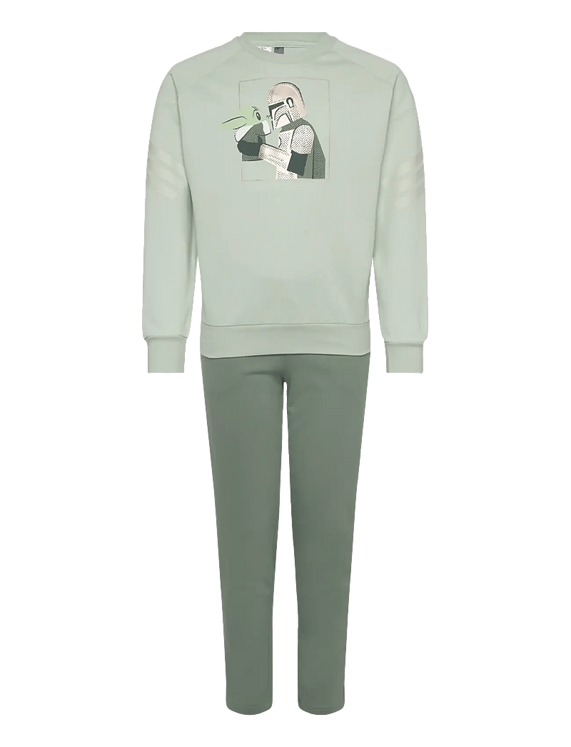 adidas Sportswear - LK SW MNDO JOG - 2-osalised komplektid - lingrn/cybemt - 1