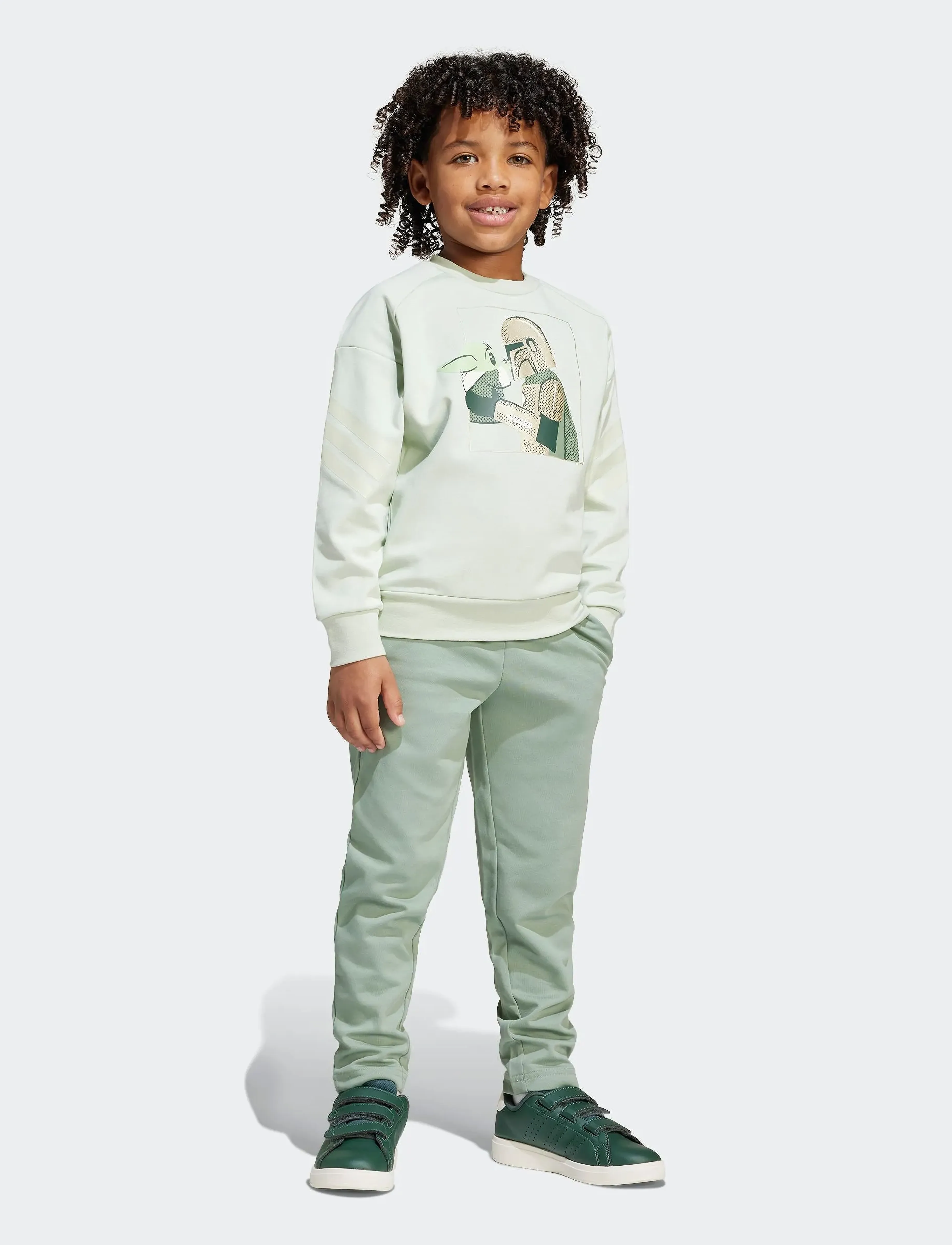 adidas Sportswear LK SW MNDO JOG - Sets - LINGRN/CYBEMT / green