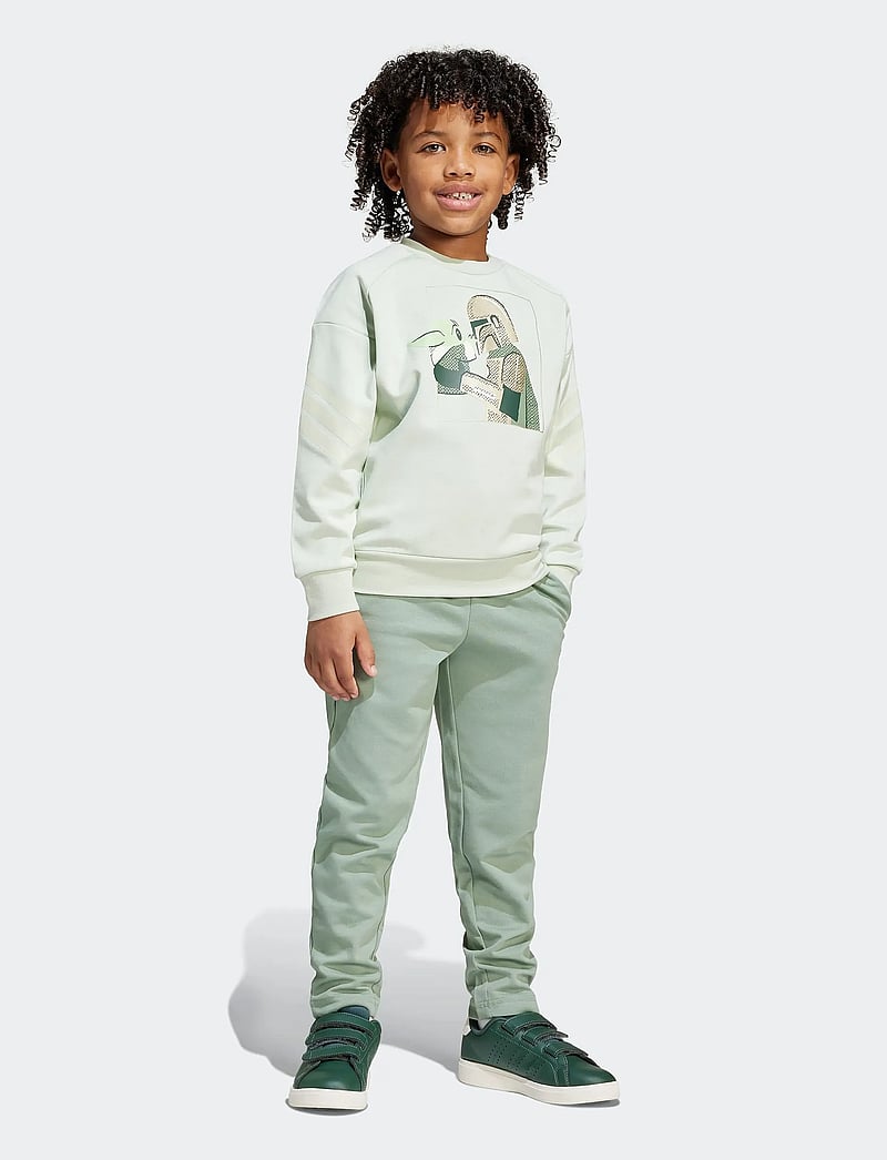 adidas Sportswear - LK SW MNDO JOG - 2-osalised komplektid - lingrn/cybemt - 0