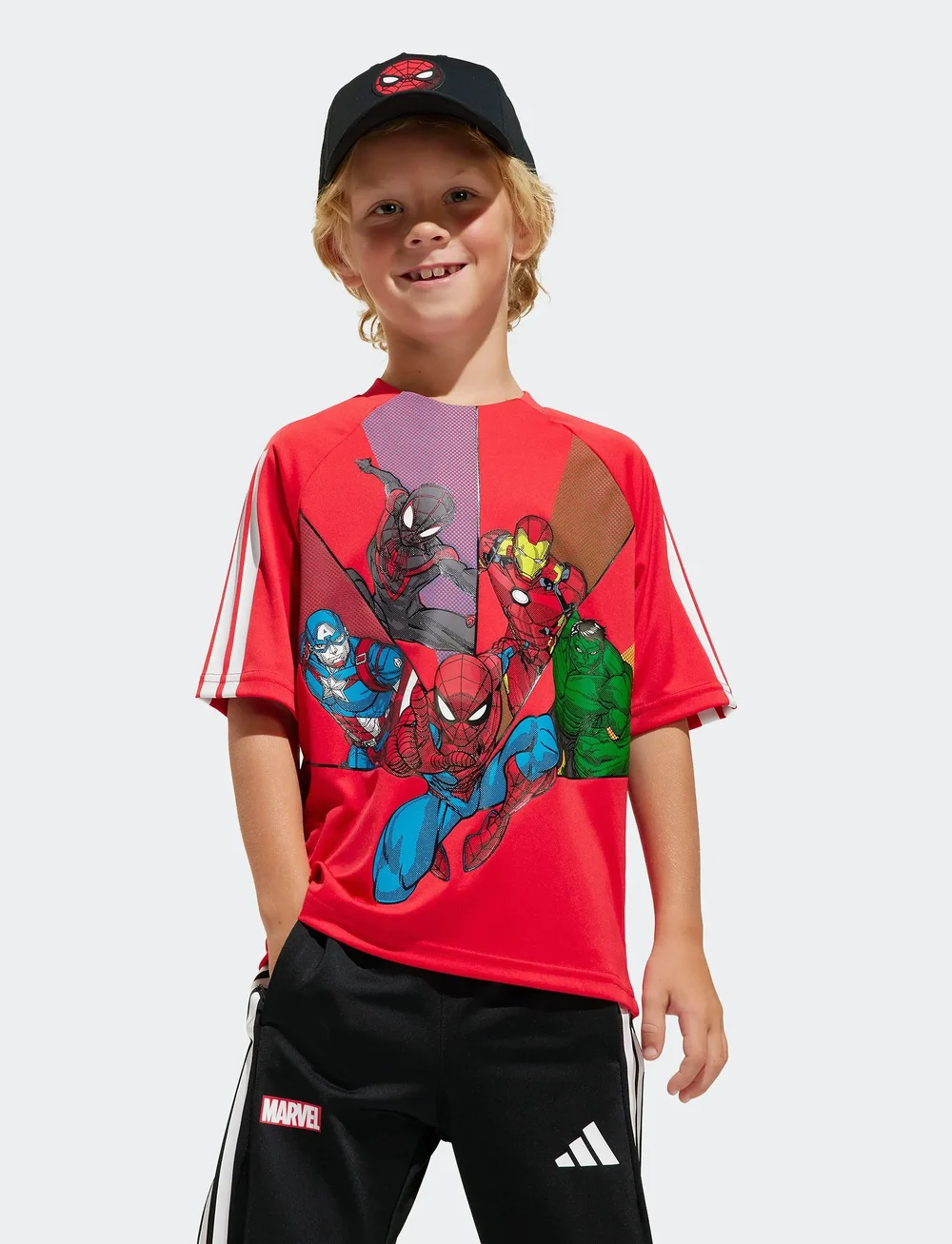 adidas Sportswear - LK MRVL SM T - kurzärmelig - purrub/white/multco - 0