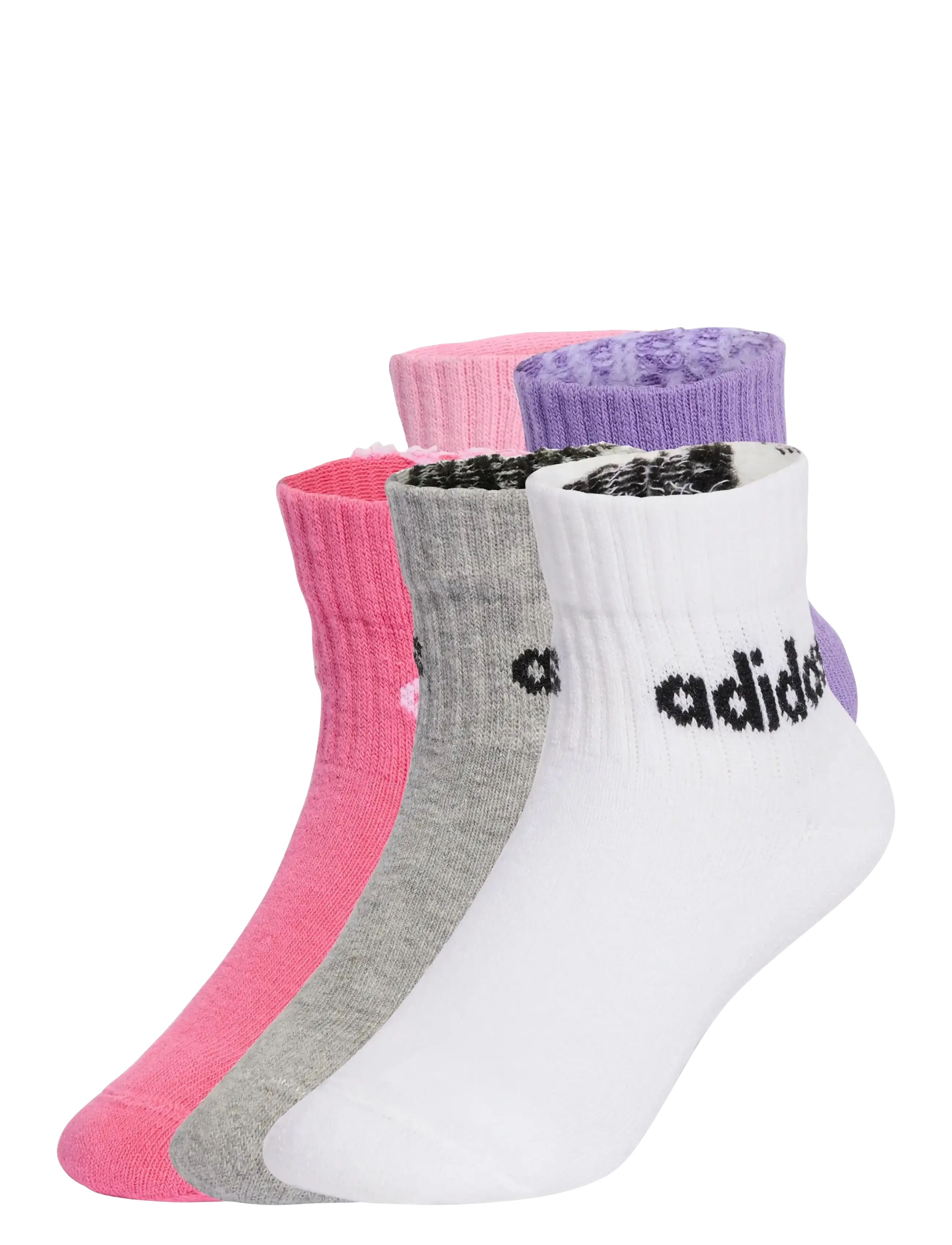 adidas Sportswear Kids Lin Ank 5P, 34-36, Multi/patterned, Sokker & Strømpebukser > Sokker, Børn