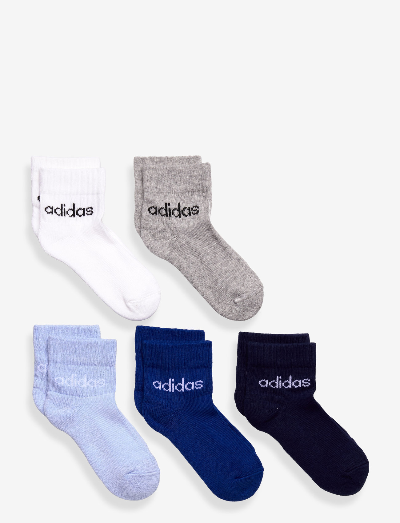 adidas Sportswear - KIDS LIN ANK 5P - strumpor - dkblue/royblu/globlu/ - 0