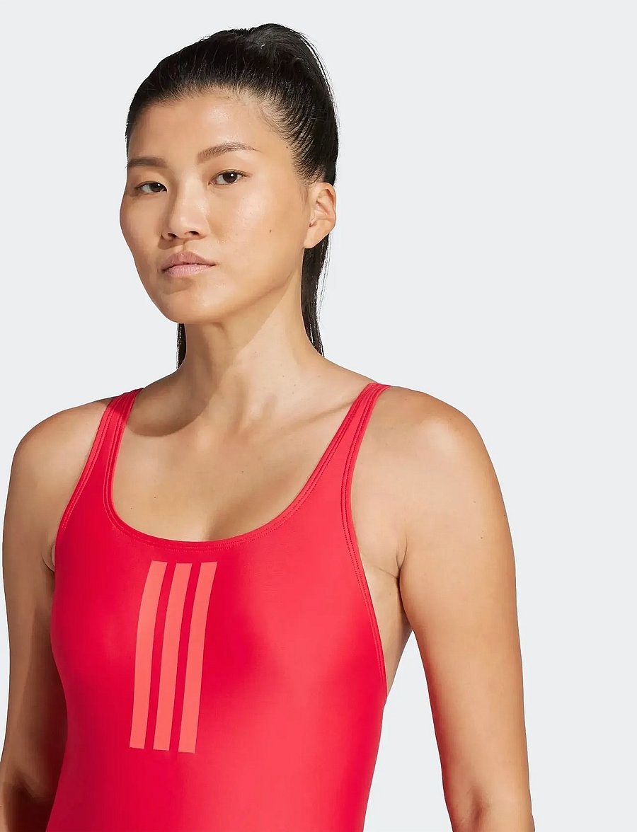 adidas Sportswear - 3S MID SUIT - ujumistrikood - purrub/lucred - 2