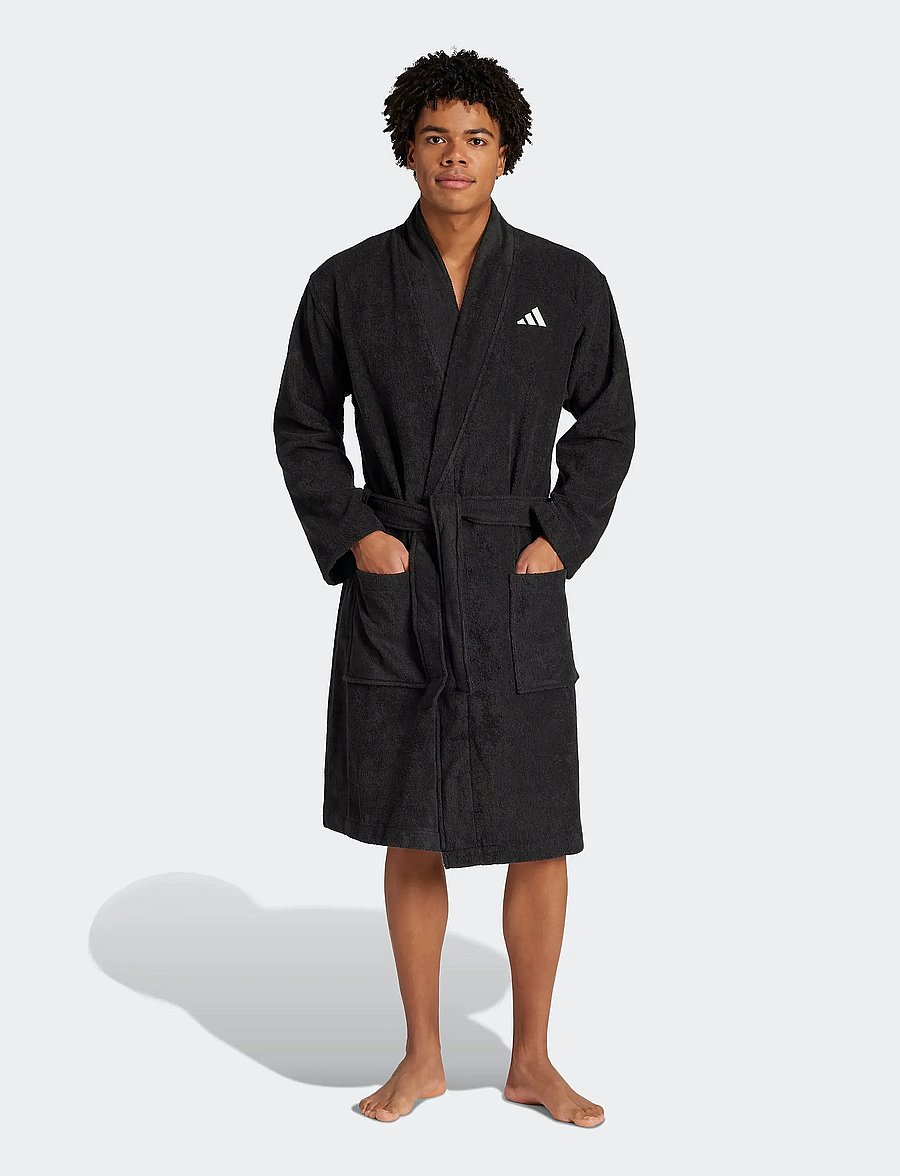 adidas Sportswear - BATHROBE - käterätikud - black - 0