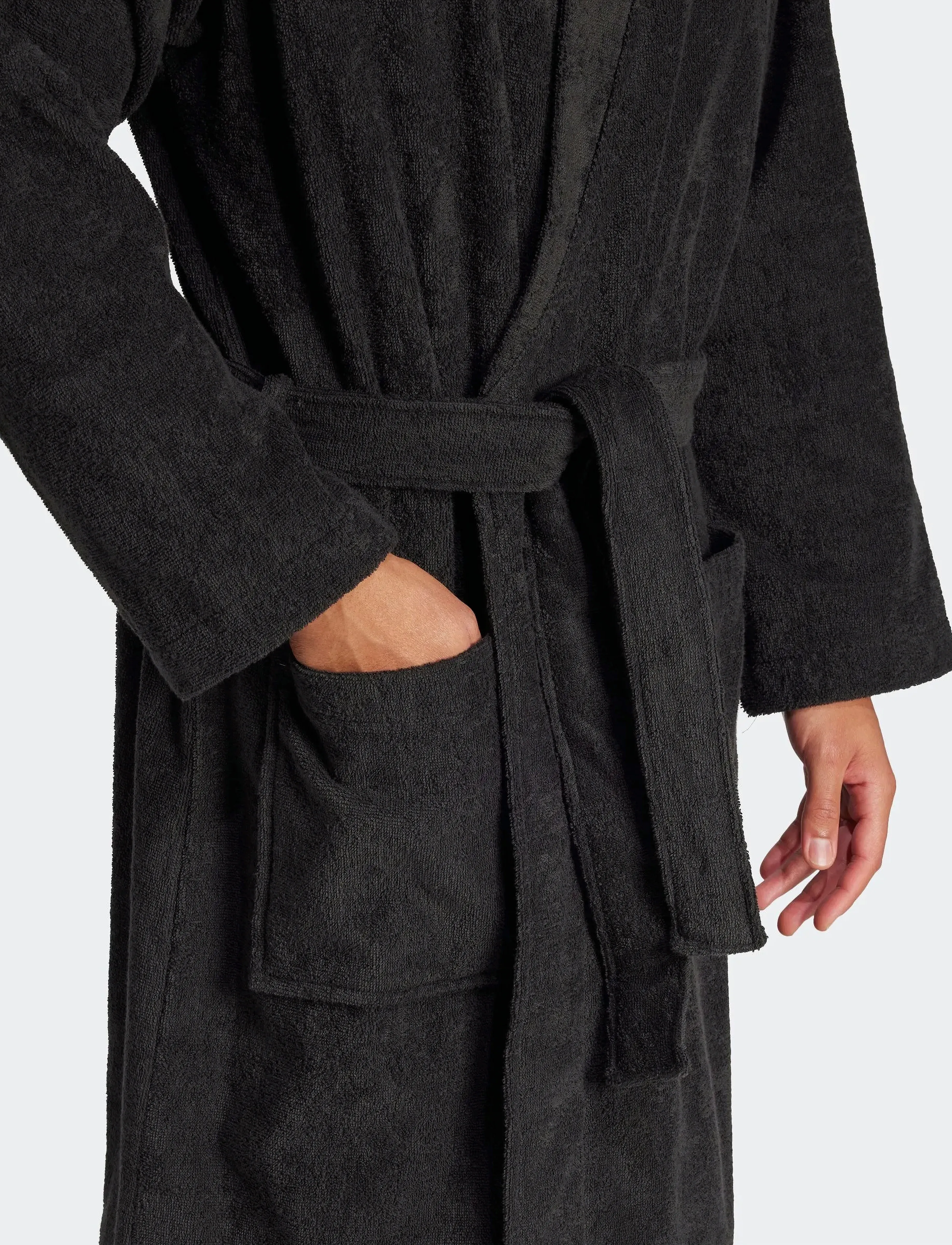 adidas Sportswear - BATHROBE - käterätikud - black - 2