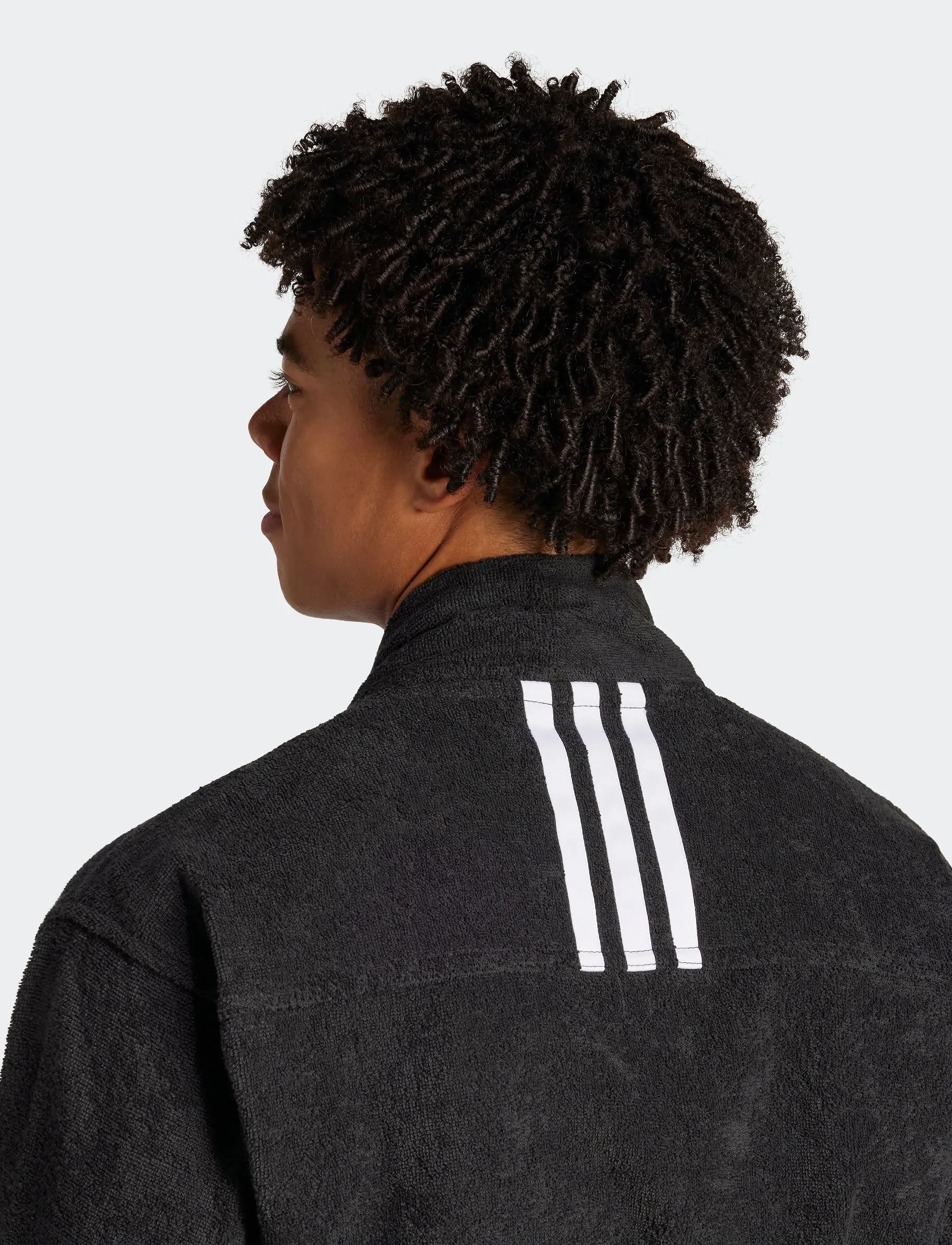 adidas Sportswear - BATHROBE - käterätikud - black - 3
