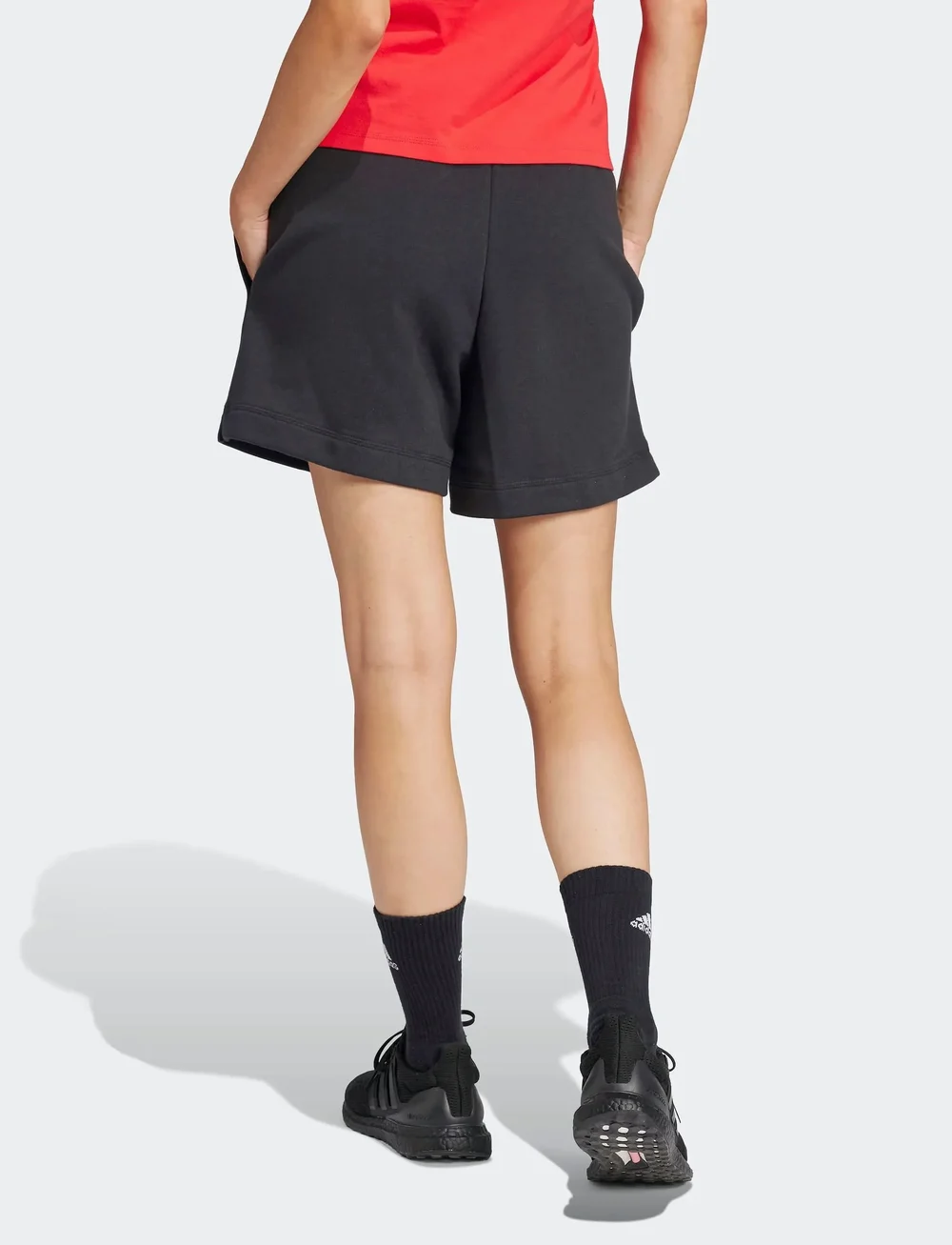 adidas Sportswear - W LIN FT SHO - underdele - black/white - 4