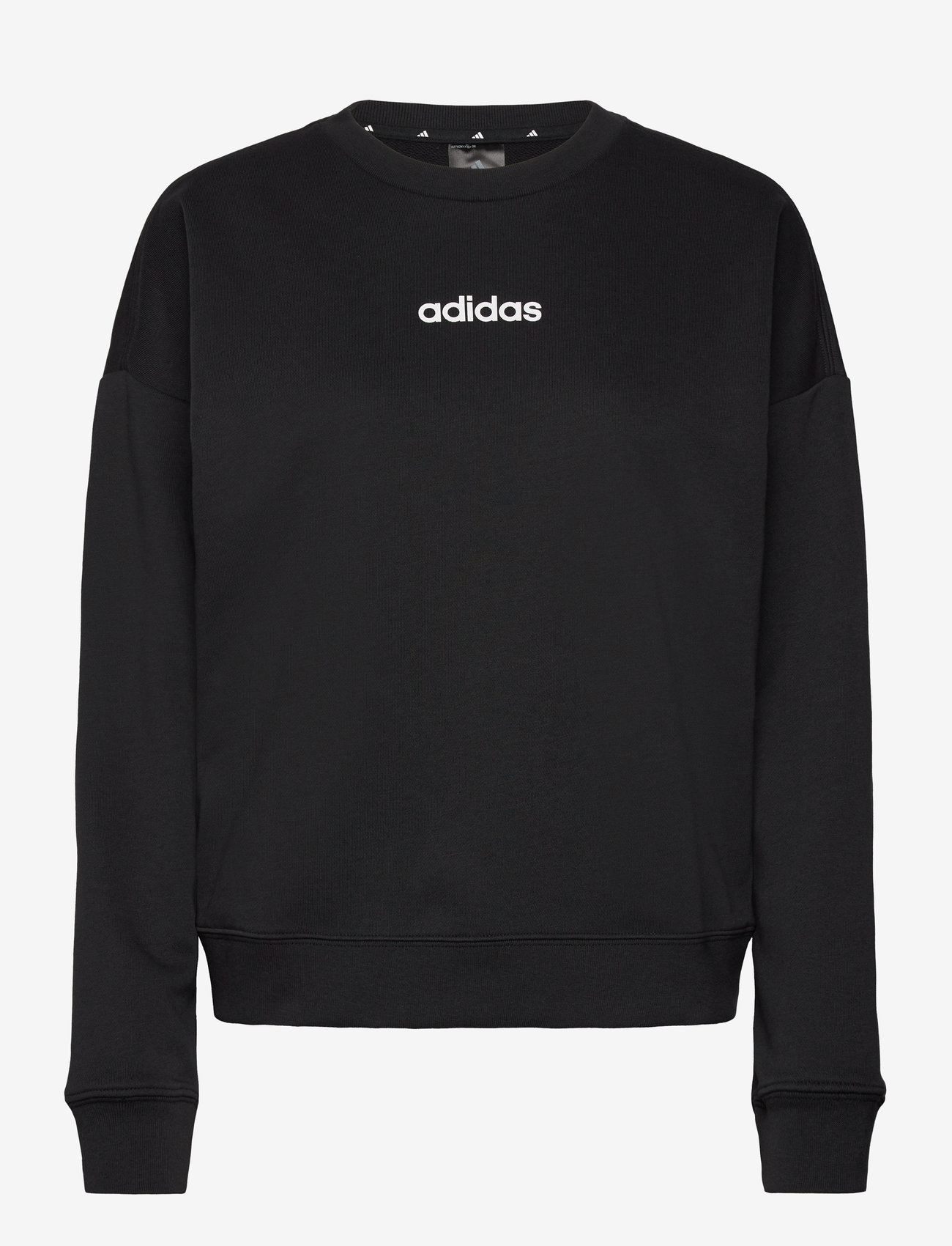 adidas Sportswear - W LIN FT SWT - svetarit - black/white - 1