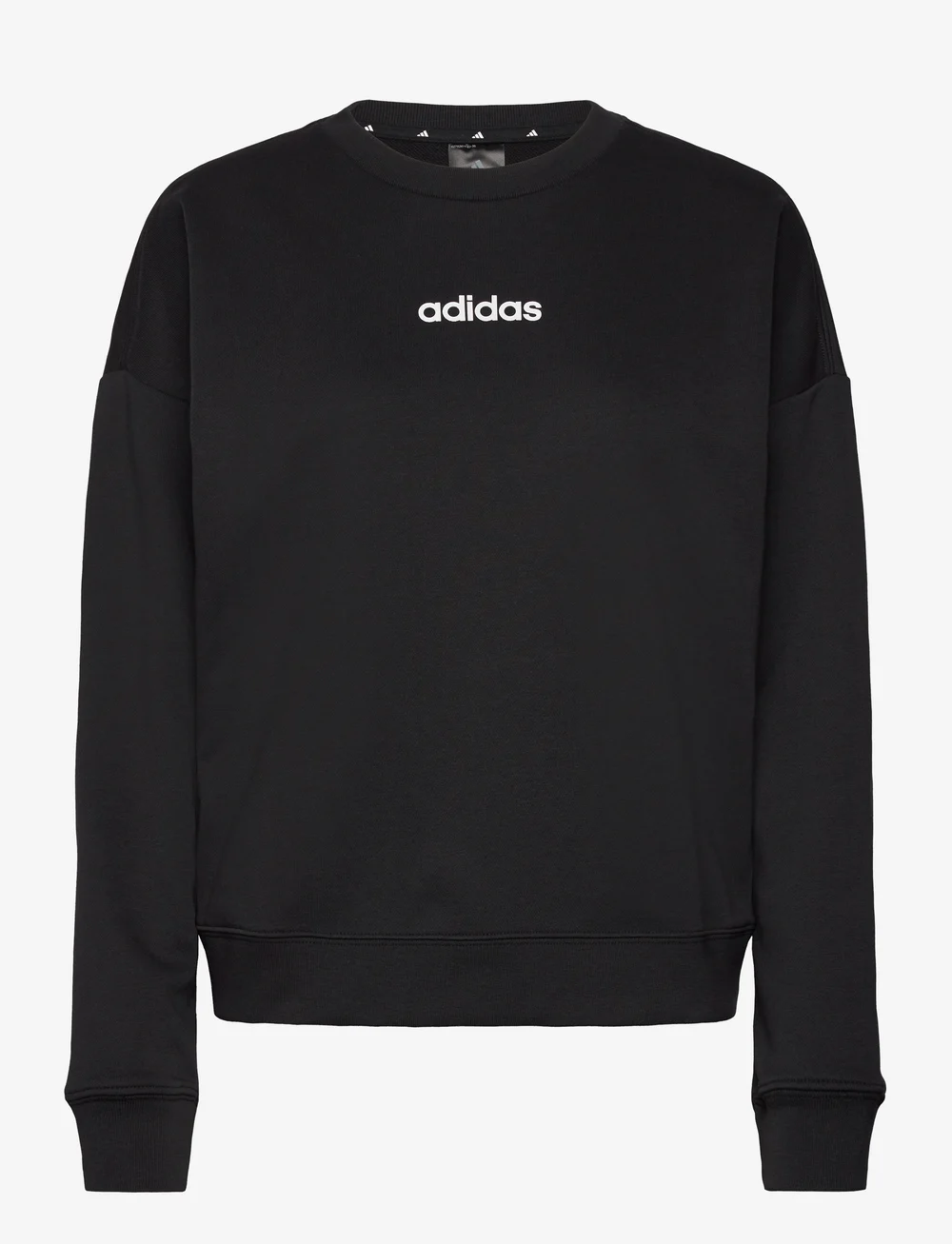 adidas Sportswear - W LIN FT SWT - sweatshirts - black/white - 1