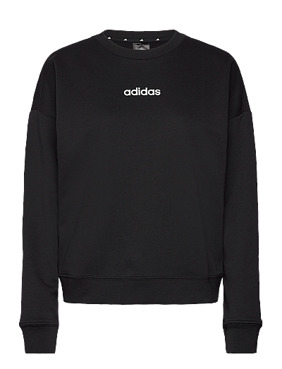 adidas Sportswear W LIN FT SWT - Oberteile - BLACK/WHITE / black