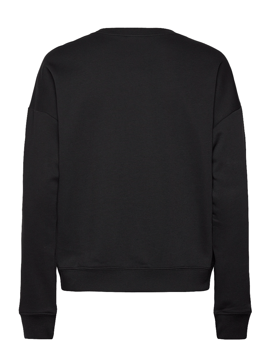 adidas Sportswear - W LIN FT SWT - sweatshirts - black/white - 2