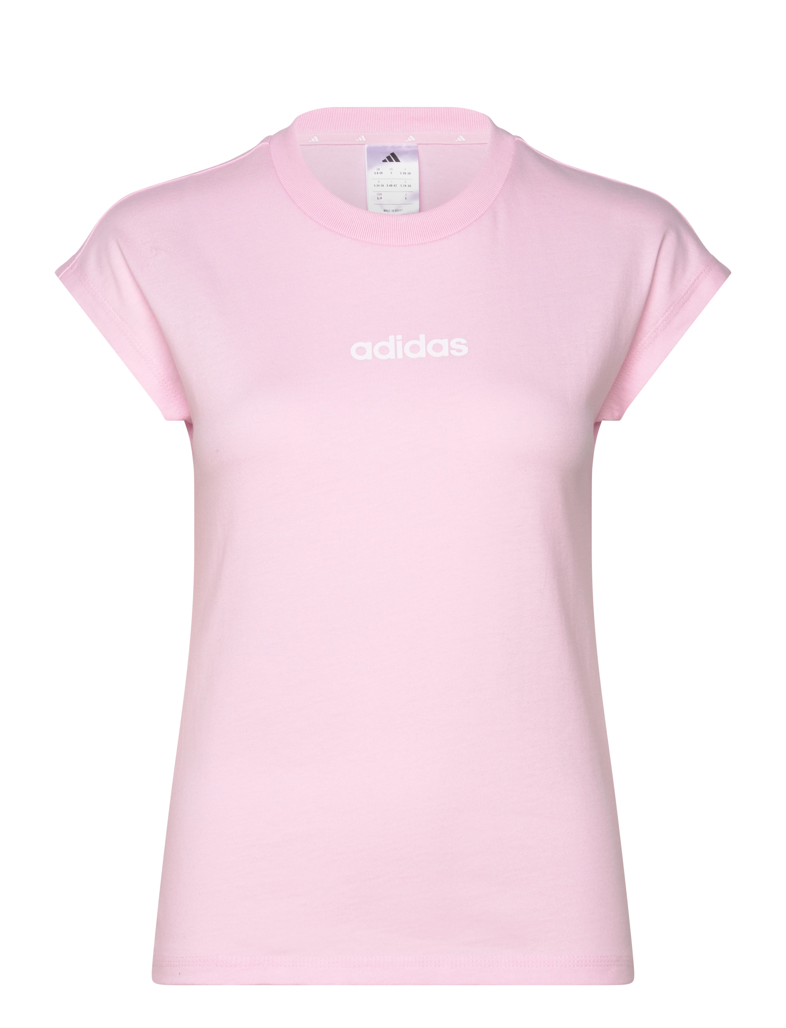 adidas Sportswear W LIN SJ T - adidas - CLPINK/WHITE / pink/rose