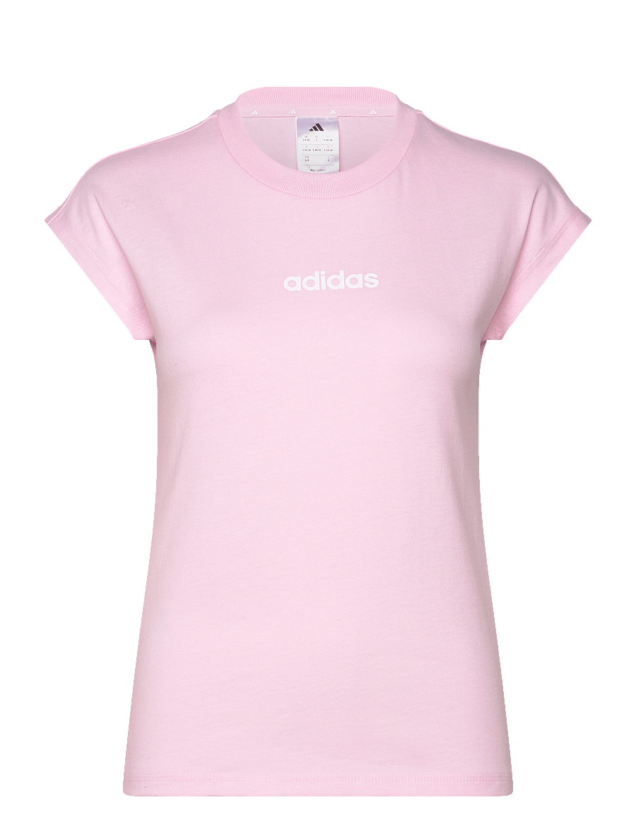 adidas Sportswear - W LIN SJ T - alussärgid ja t-särgid - clpink/white - 1