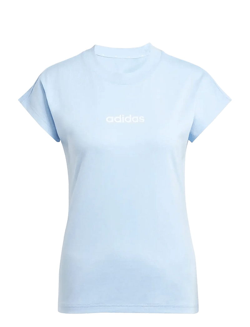 adidas Sportswear - W LIN SJ T - t-shirts - globlu/white - 1