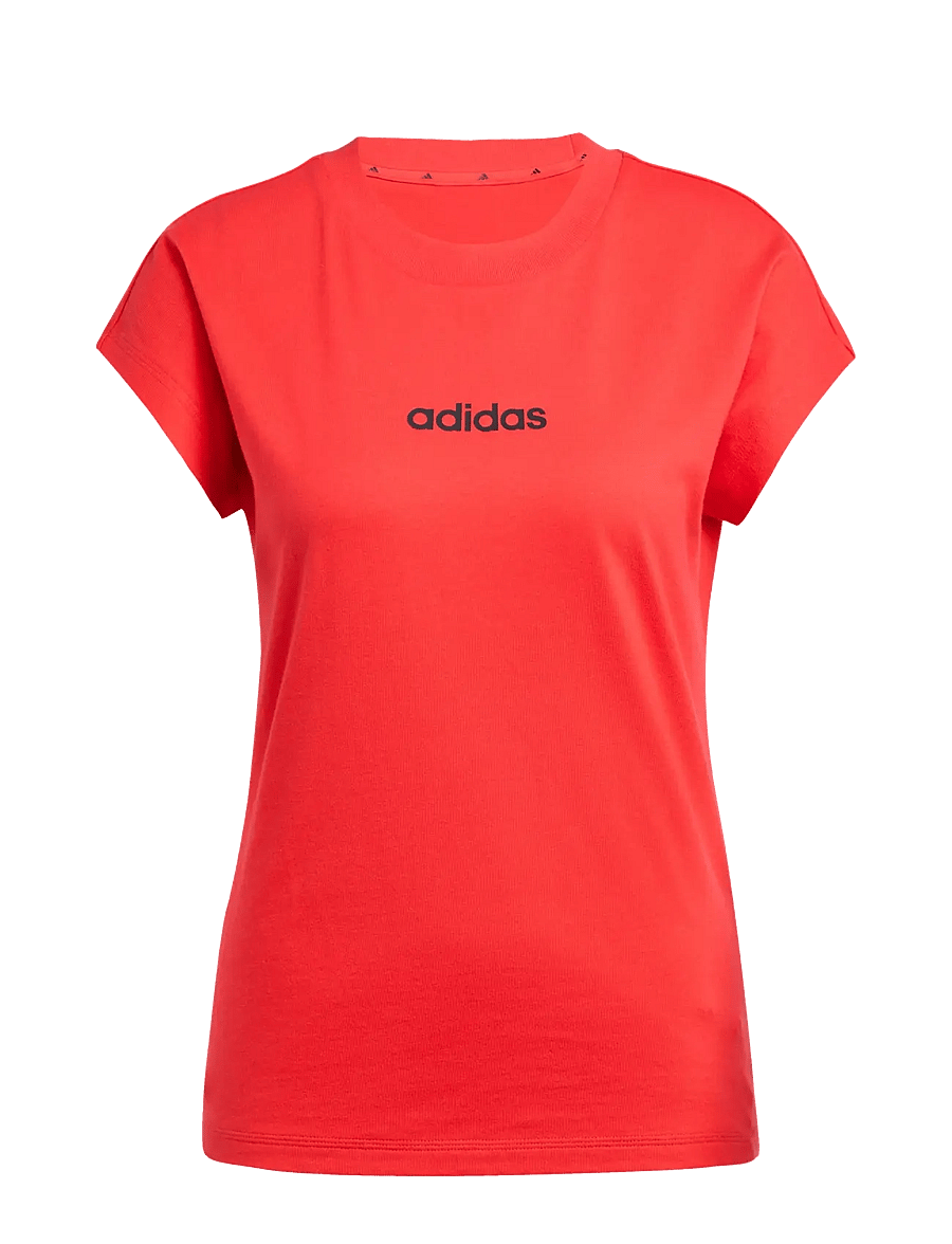 adidas Sportswear - W LIN SJ T - t-shirts - purrub/black - 1