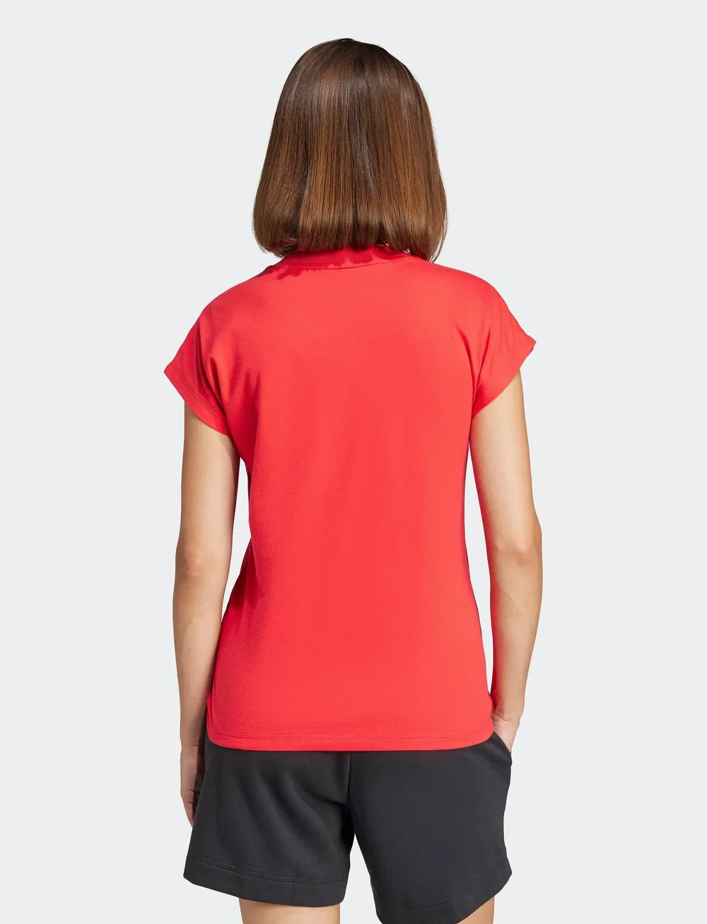 adidas Sportswear - W LIN SJ T - t-shirts - purrub/black - 3