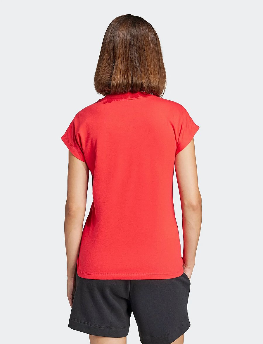 adidas Sportswear - W LIN SJ T - t-shirts - purrub/black - 3