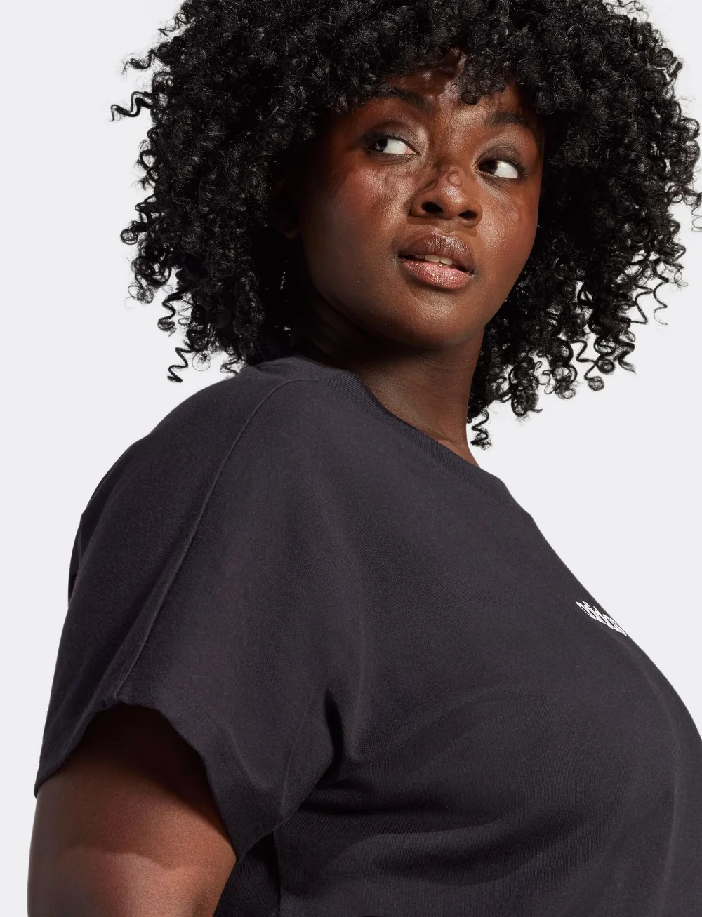 adidas Sportswear - W LIN SJ T INC - t-särgid - black/white - 3