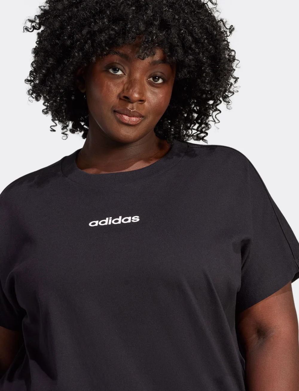 adidas Sportswear - W LIN SJ T INC - t-särgid - black/white - 4