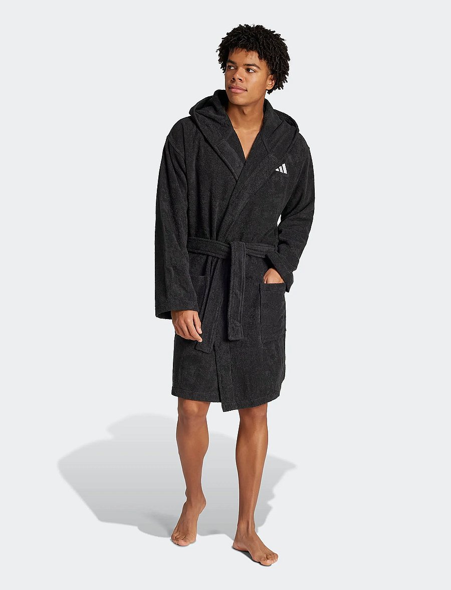 adidas Sportswear - BATHROBE HOODED - black - 0