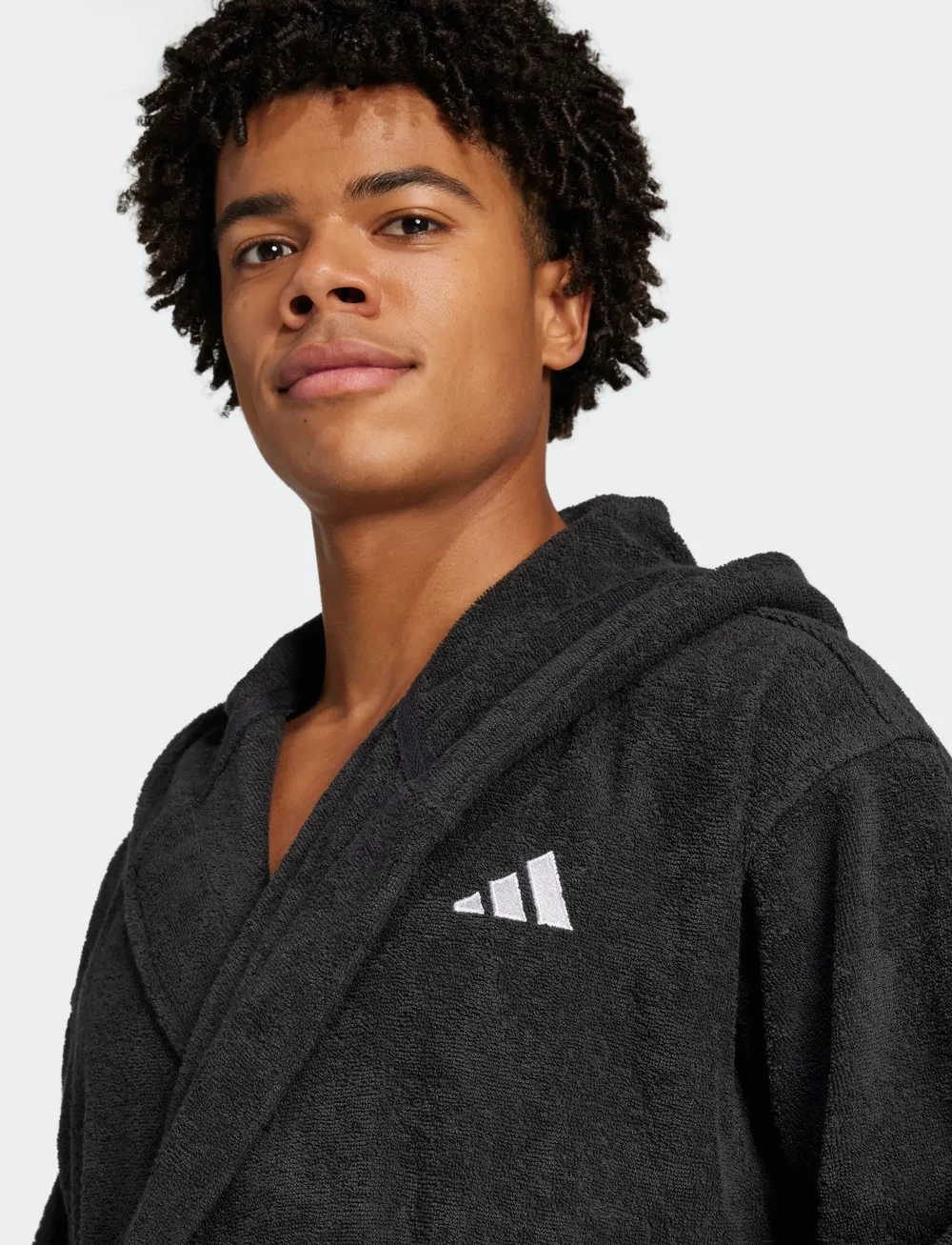 adidas Sportswear - BATHROBE HOODED - dvieļi - black - 2