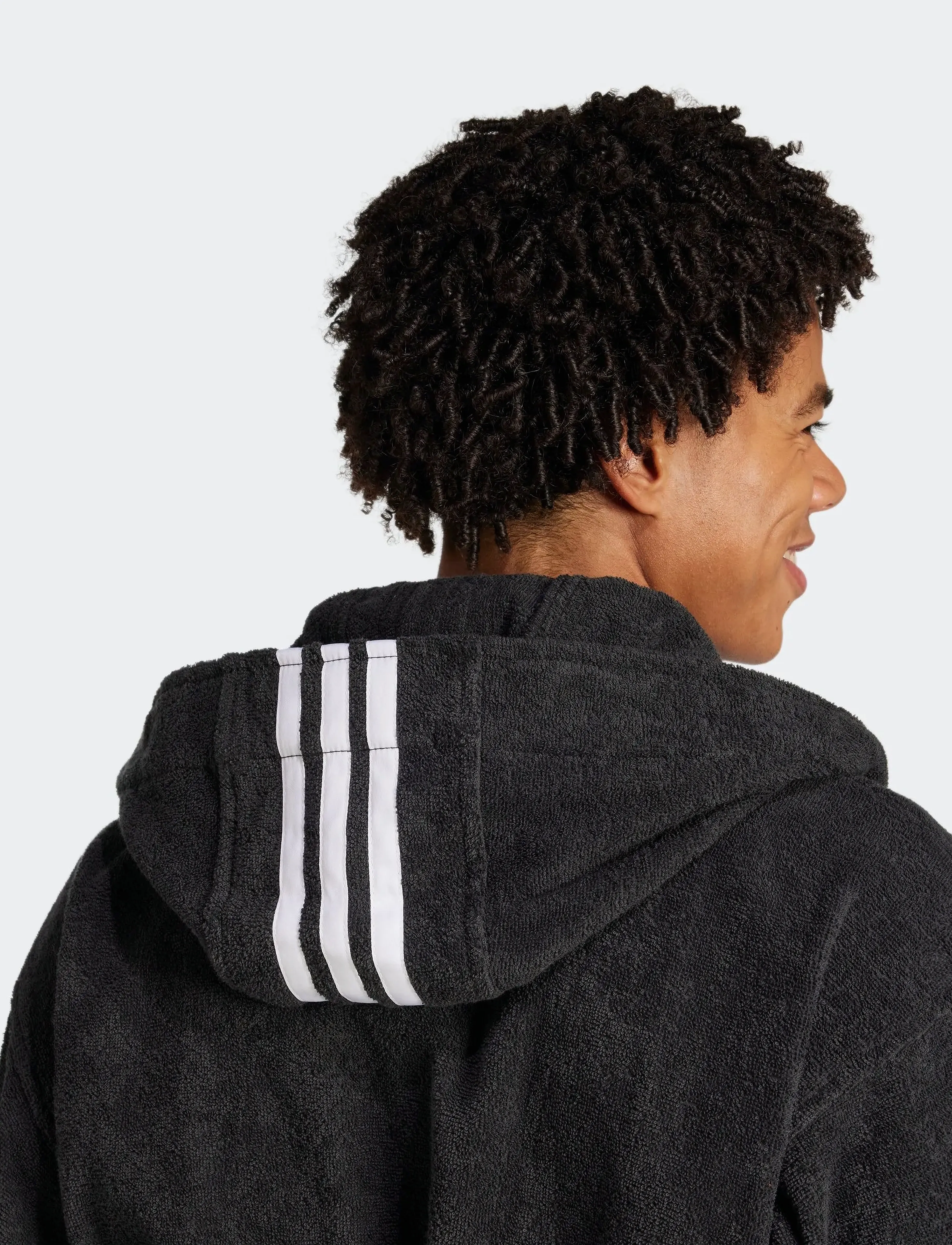 adidas Sportswear - BATHROBE HOODED - black - 3