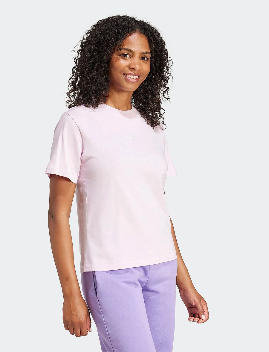 adidas Sportswear - W SL SJ T - t-shirts - clpink/white - 0