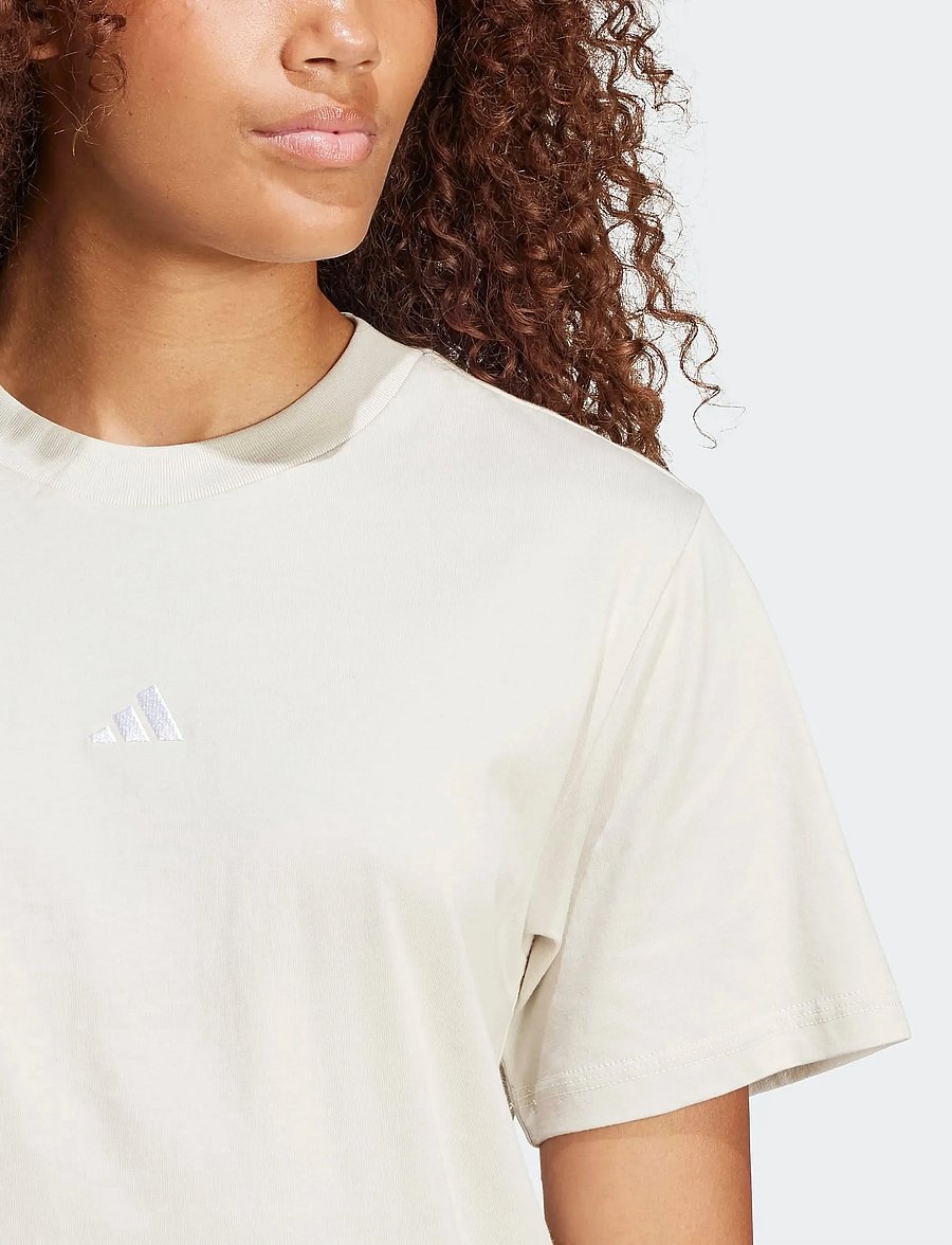adidas Sportswear - W SL SJ T - t-shirts - wonalu/white - 4