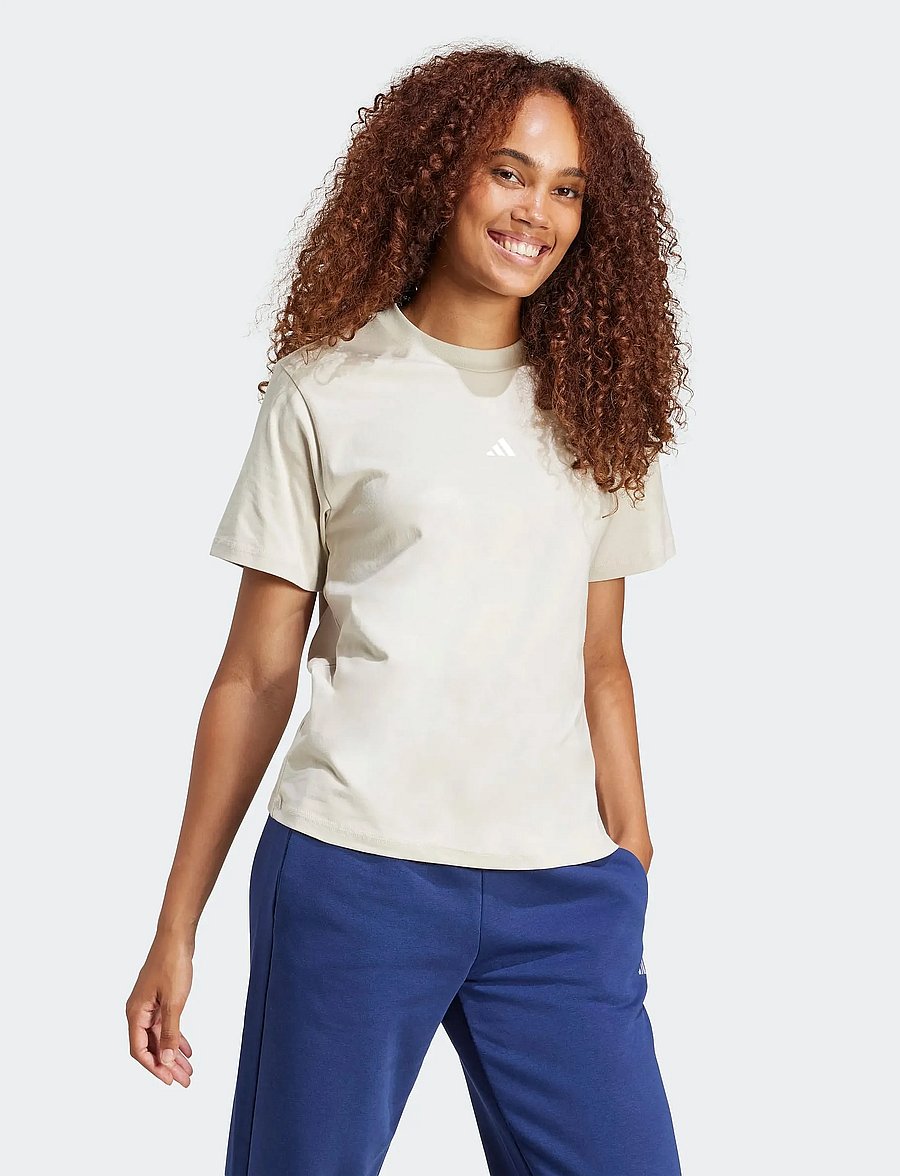 adidas Sportswear - W SL SJ T - t-shirts - wonalu/white - 5