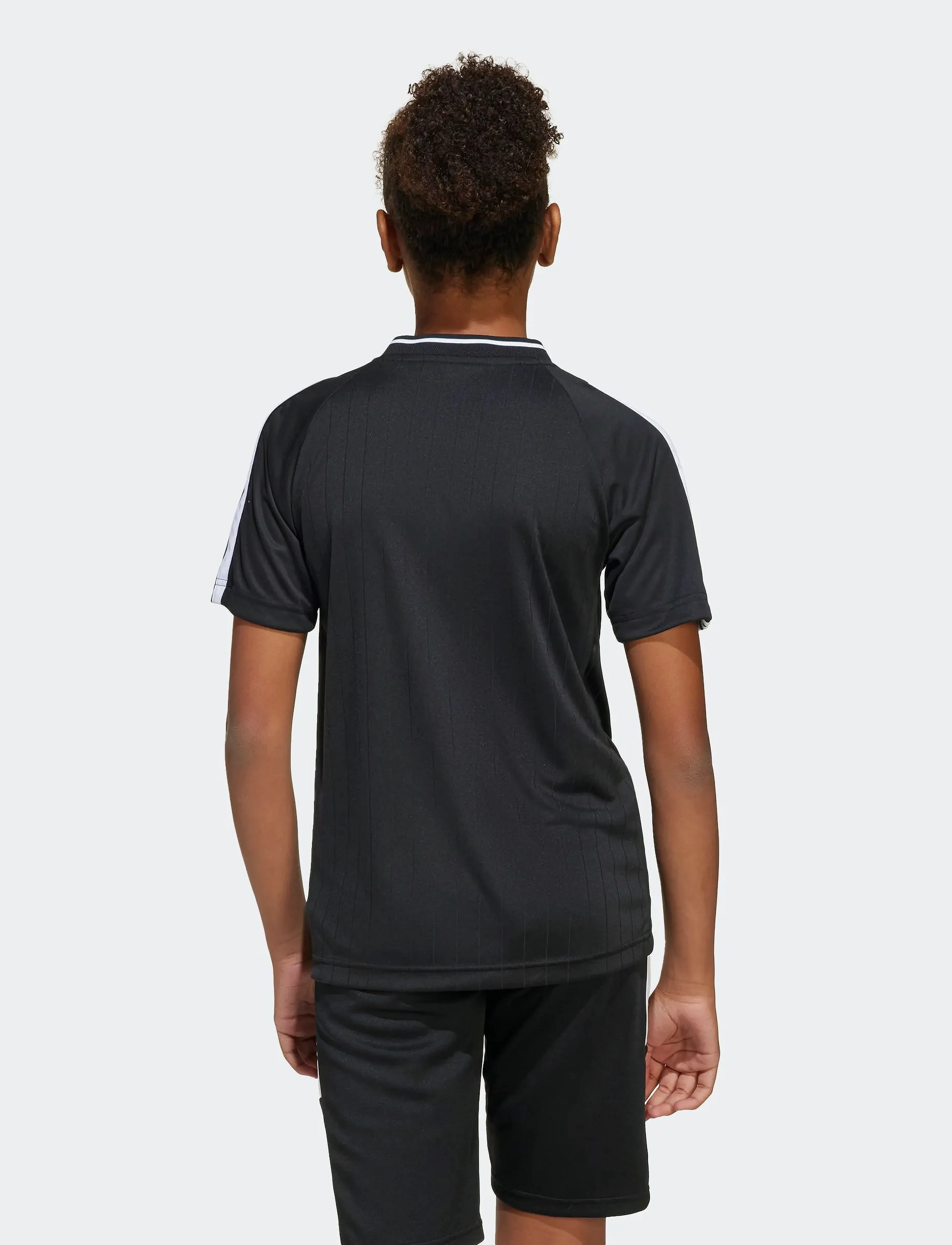 adidas Sportswear - J HOT TEE - sportstoppe - black/white - 4