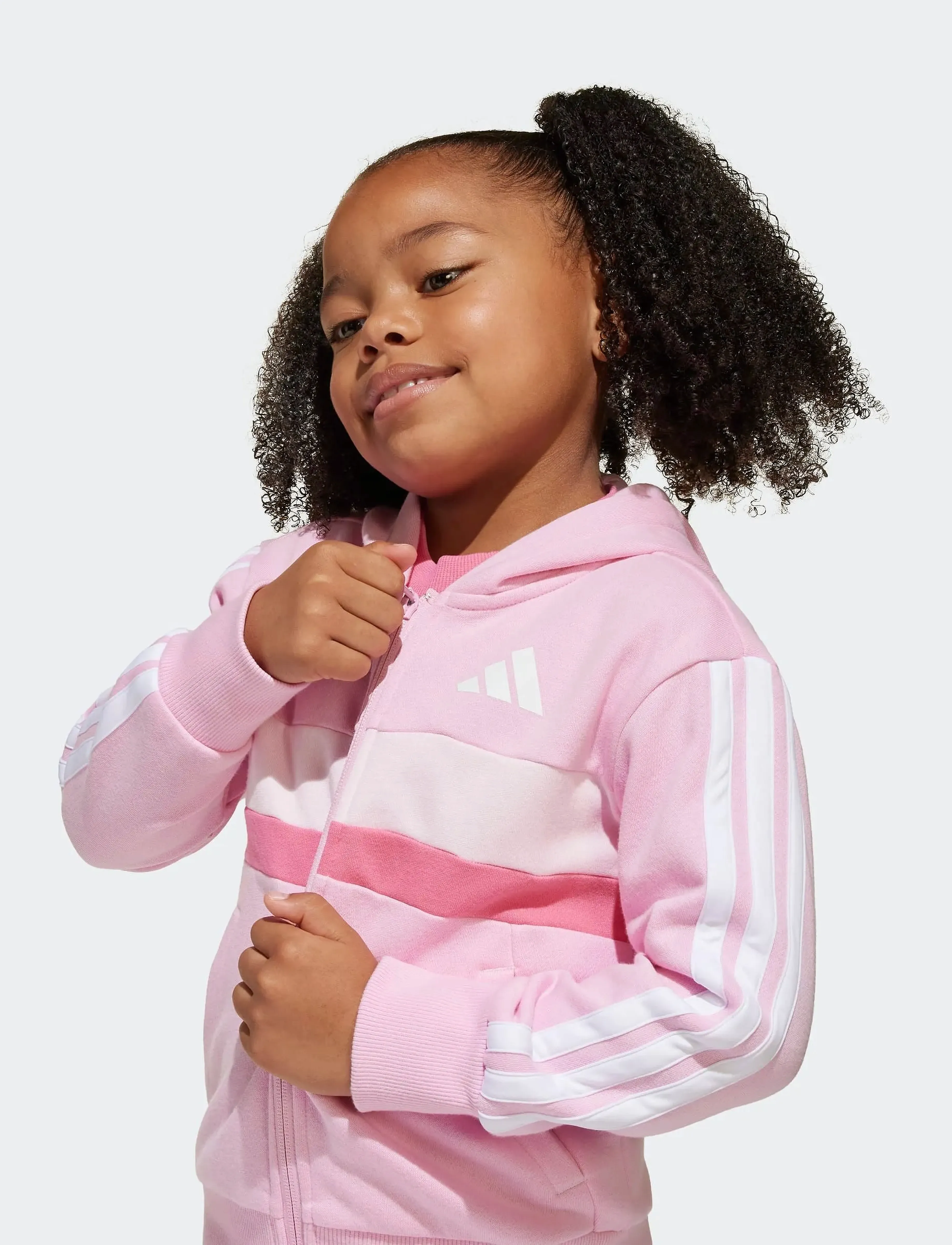 adidas Sportswear - LK 3S TIB FL TS - joggingsæt & matchende sæt - trupnk/white/clpink - 3