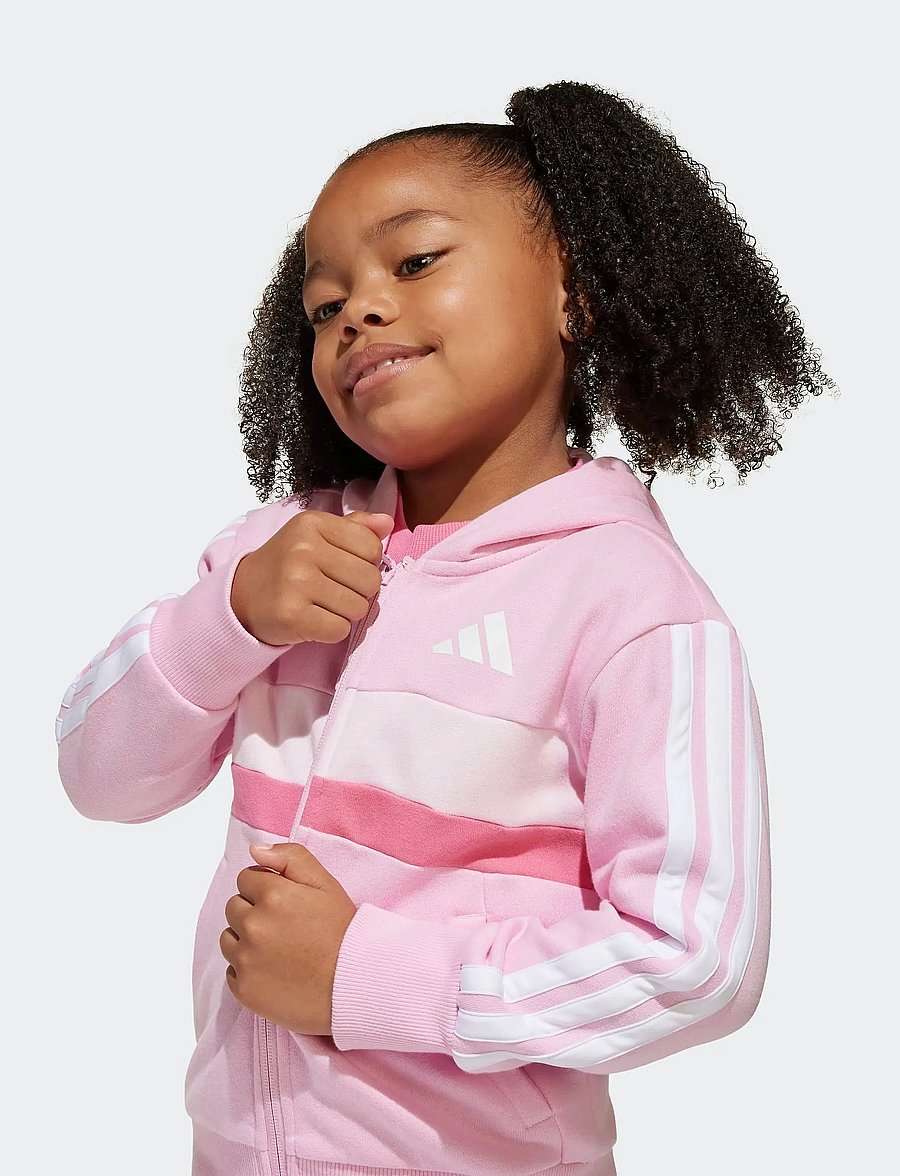 adidas Sportswear - LK 3S TIB FL TS - joggingsæt & matchende sæt - trupnk/white/clpink - 3
