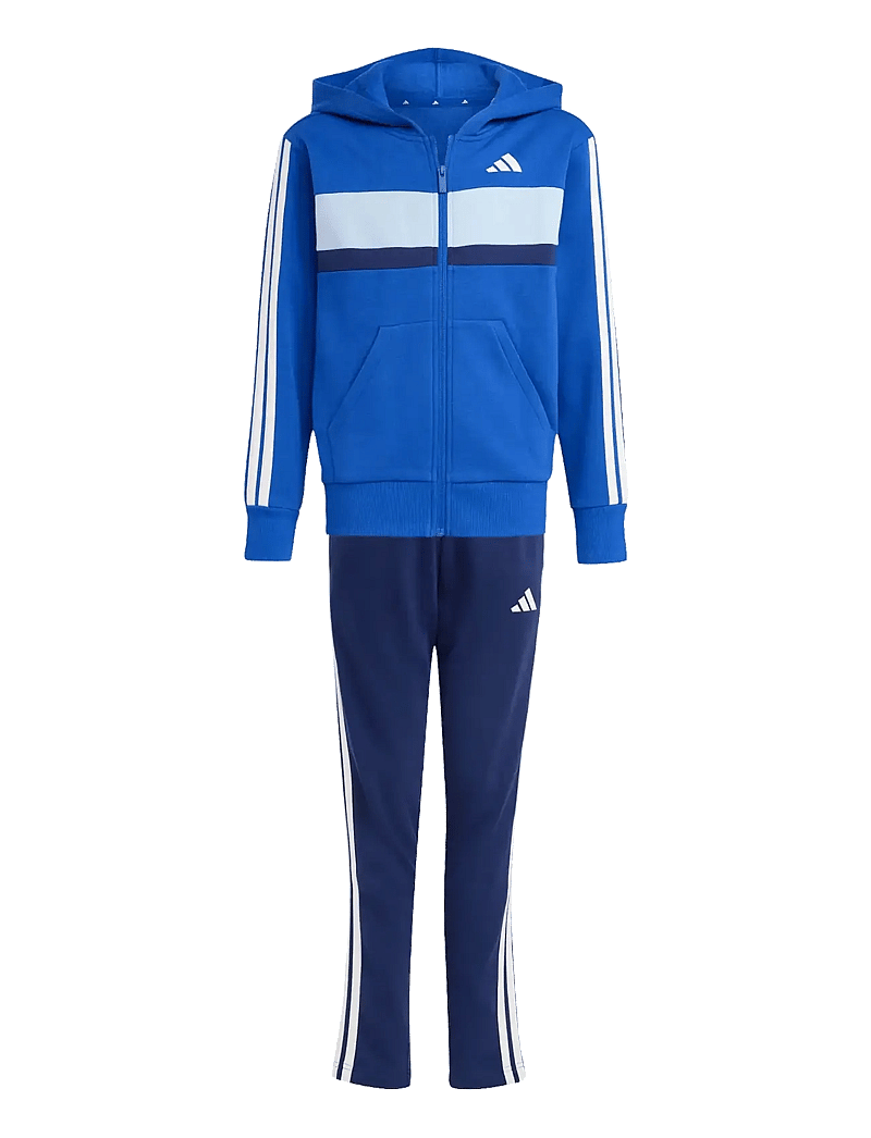 adidas Sportswear - J 3S TIB FL TS - komplekti ar t-kreklu ar garām piedurknēm - royblu/white/globlu - 1