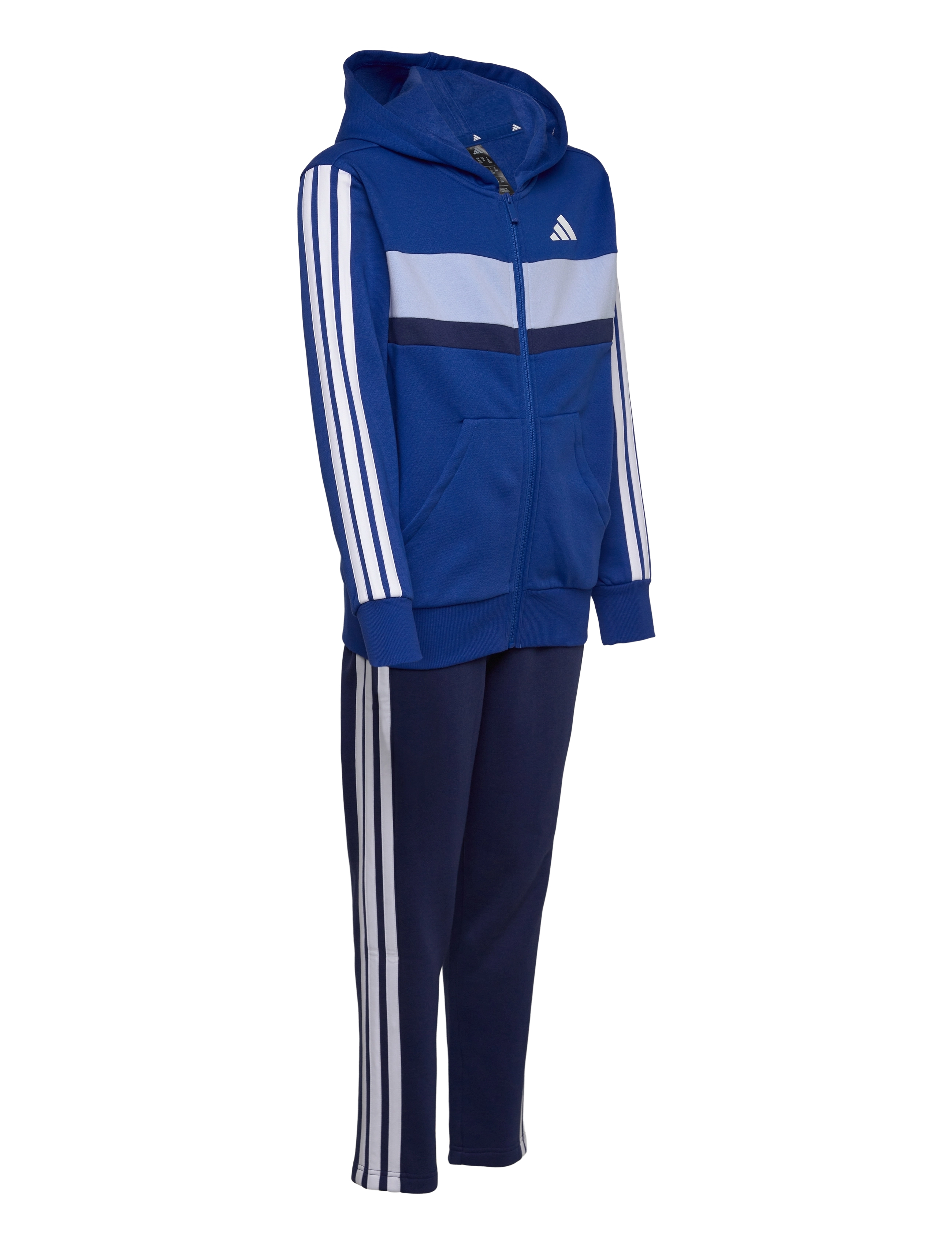 adidas Sportswear - J 3S TIB FL TS - sets met t-shirt met lange mouw - royblu/white/globlu - 3