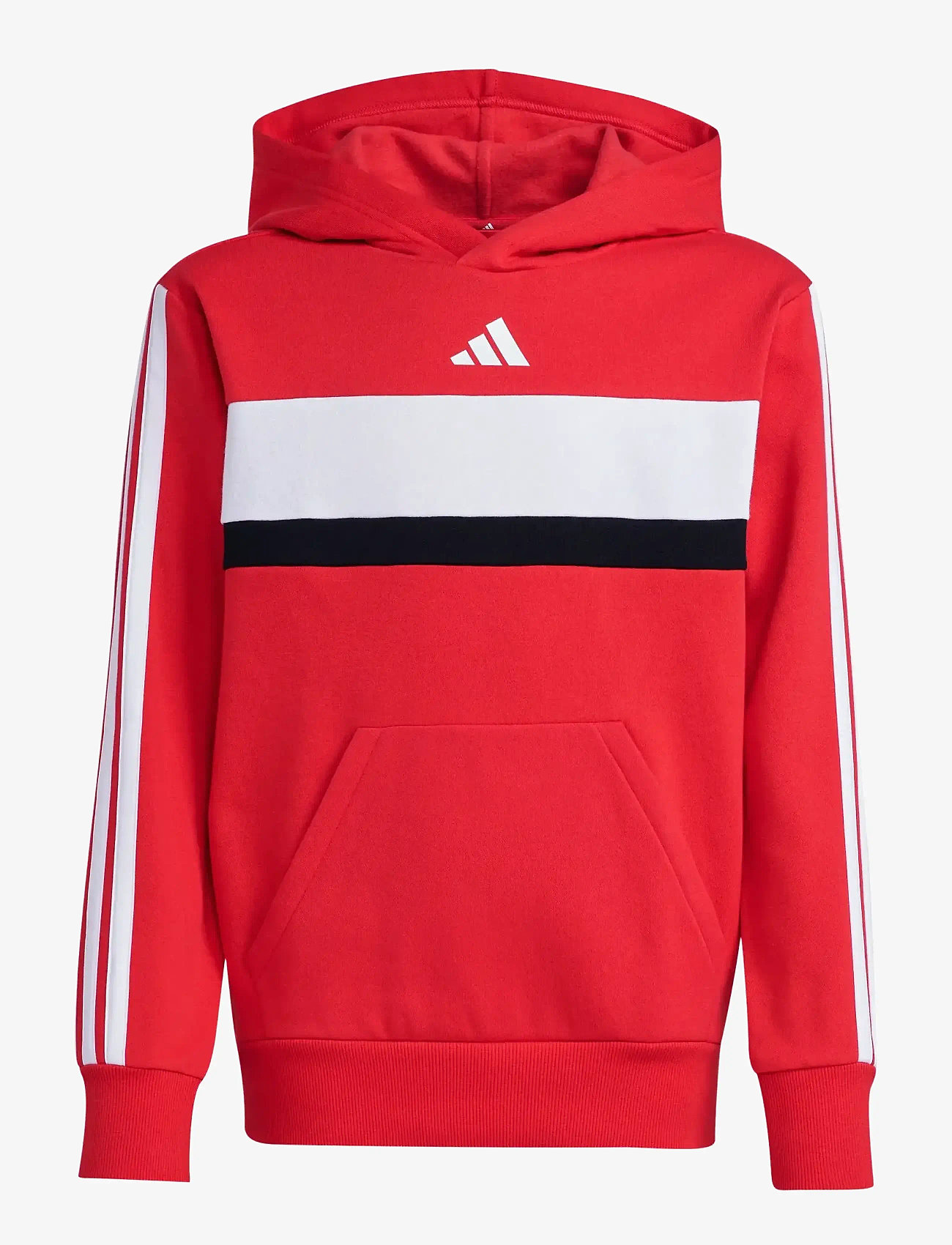 adidas Sportswear - J 3S TIB FL HD - kapuutsiga dressipluusid - purrub/white - 1